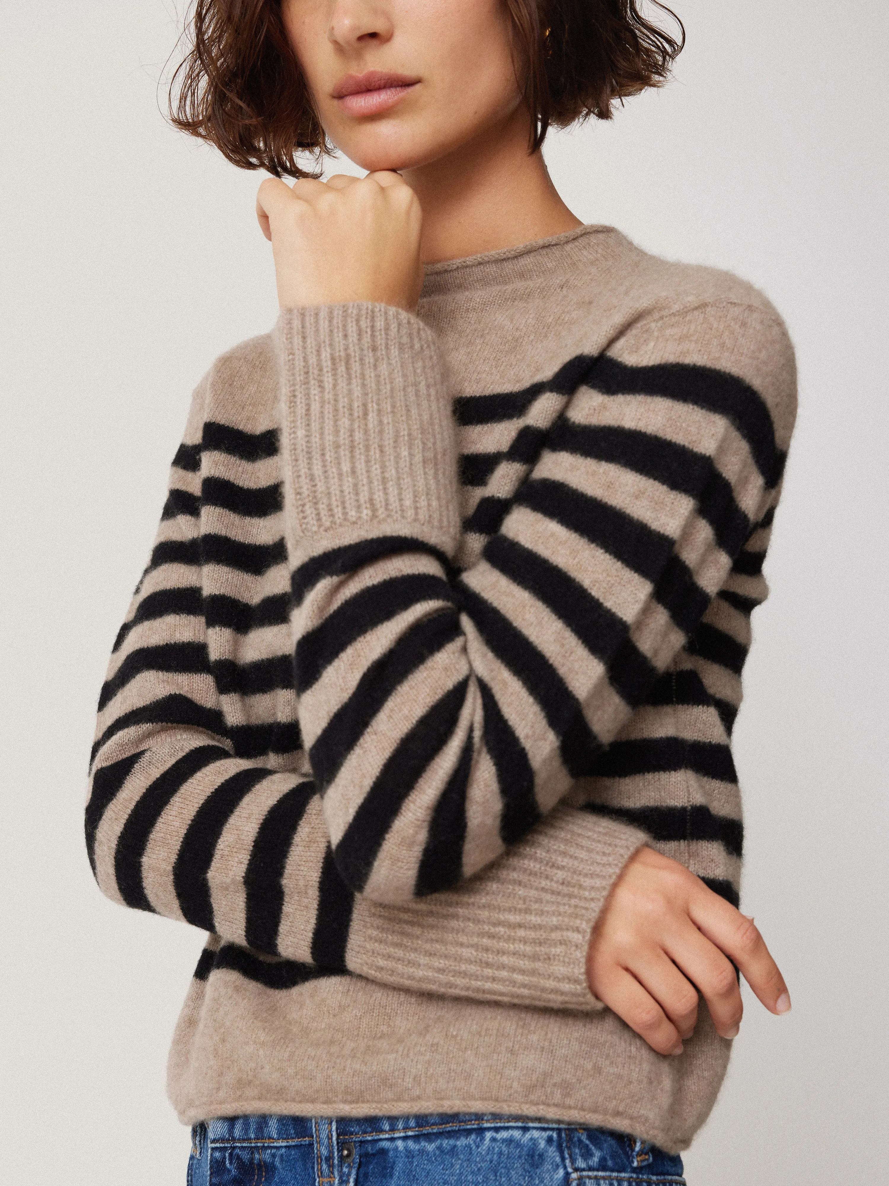 Cloud Cashmere Eldon Stripe | Neutral sold by Jigsaw product image thumbnail 4