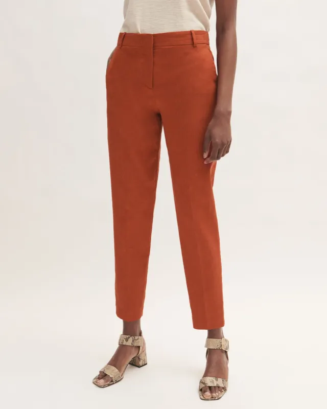 Portofino Linen Trouser | Paprika sold by Jigsaw