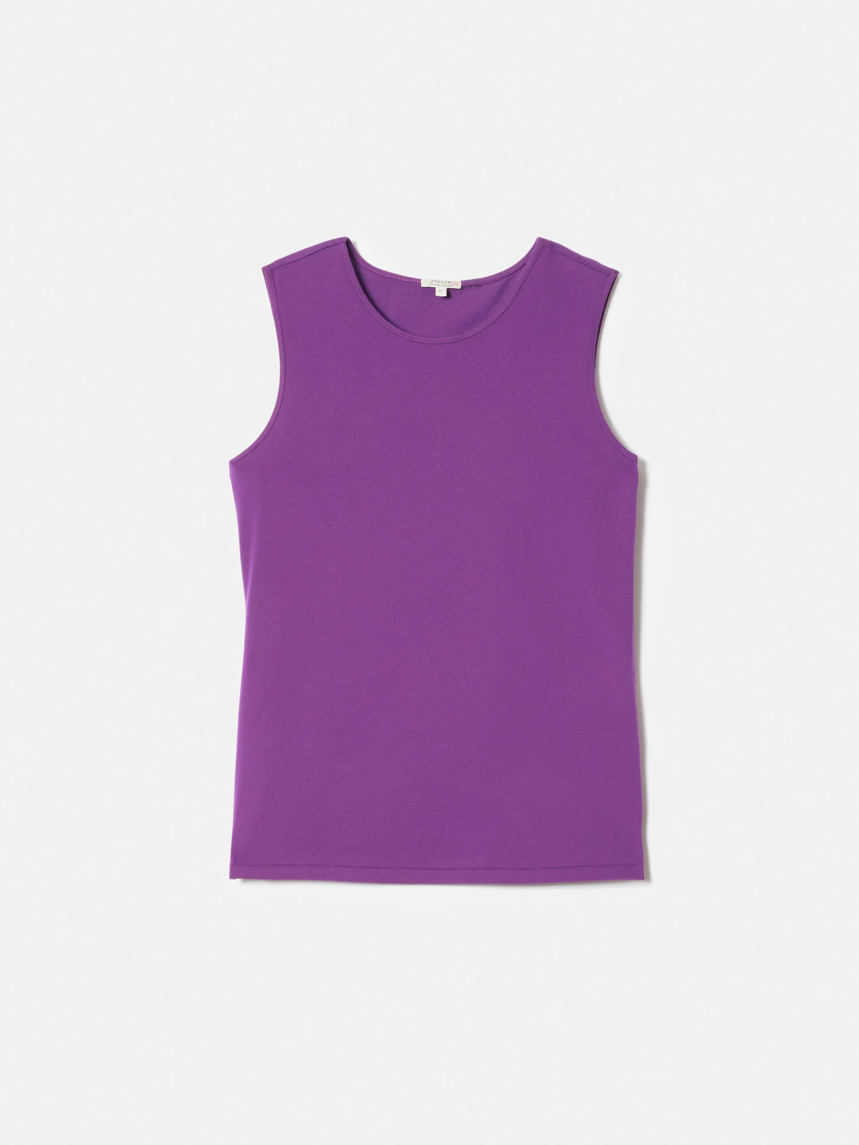 Supima Sleeveless Tee | Purple sold by Jigsaw product image thumbnail 5