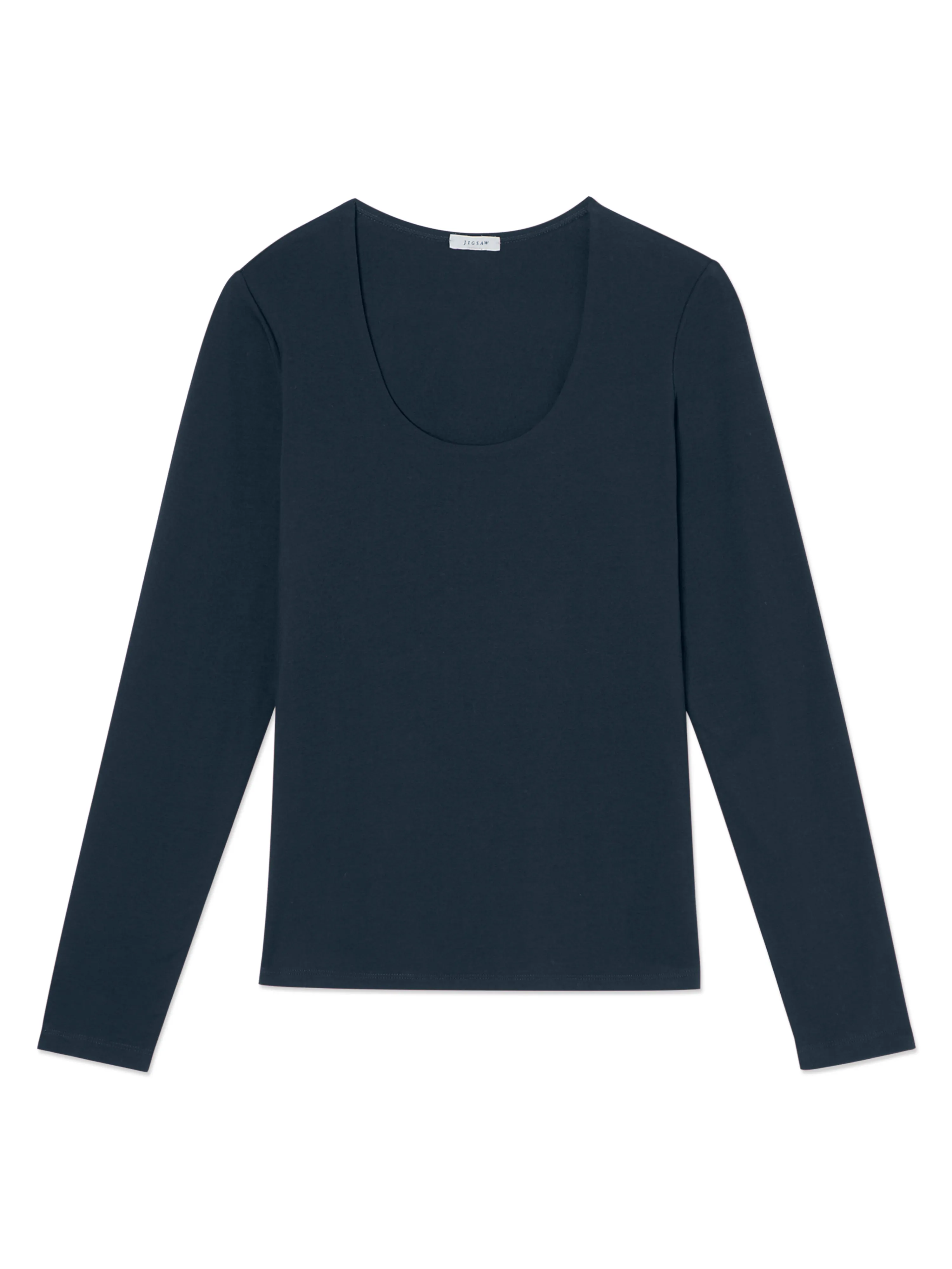 Double Front Scoop Tee | Eucalyptus sold by Jigsaw product image thumbnail 5