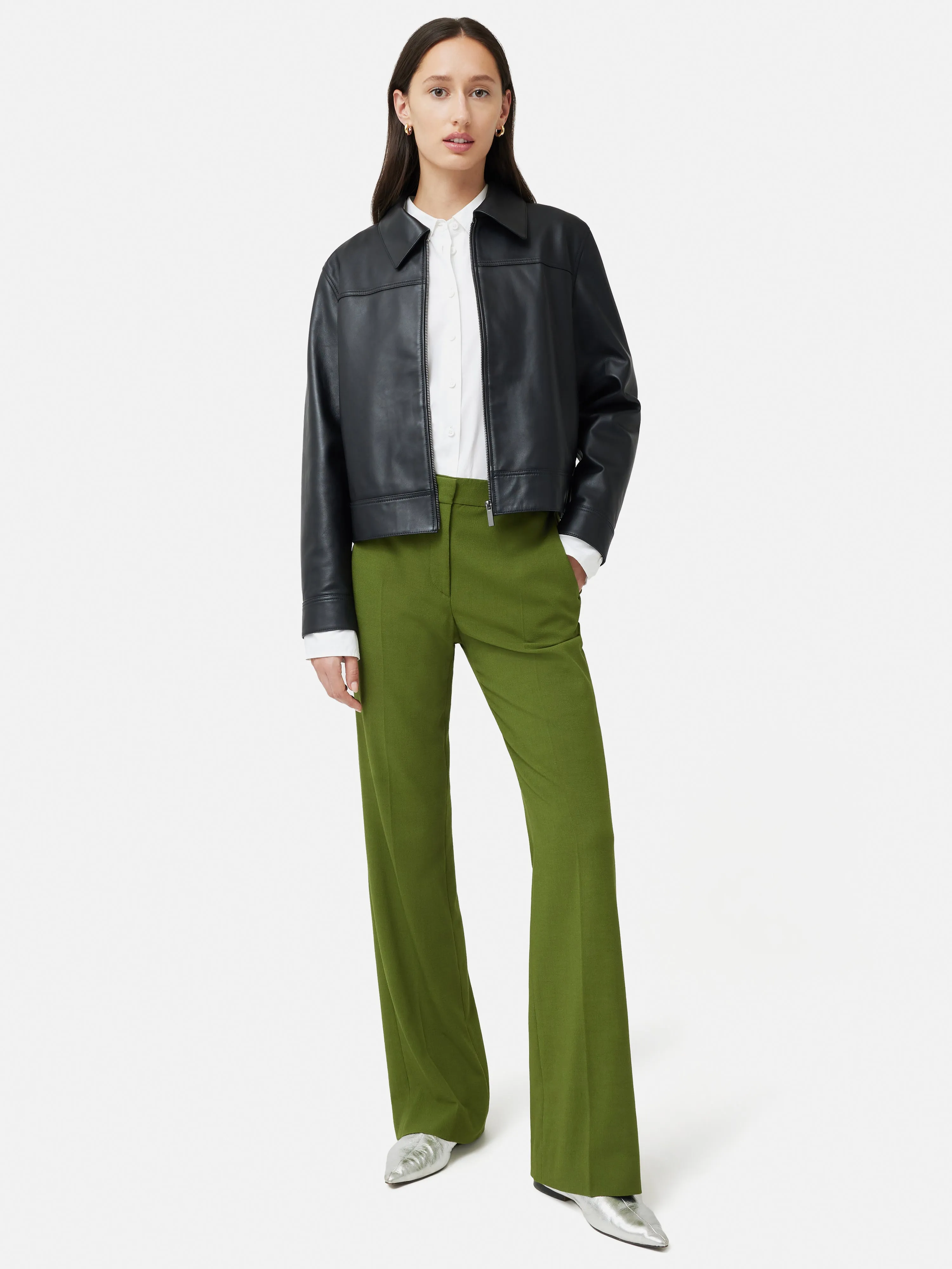 Crosshatch Mason Trouser | Green sold by Jigsaw product image thumbnail 2