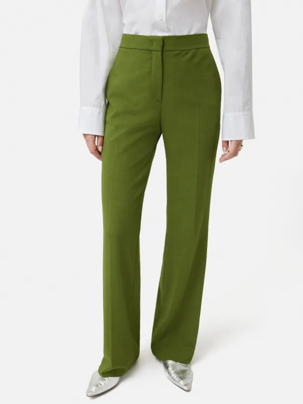 Crosshatch Mason Trouser | Green sold by Jigsaw