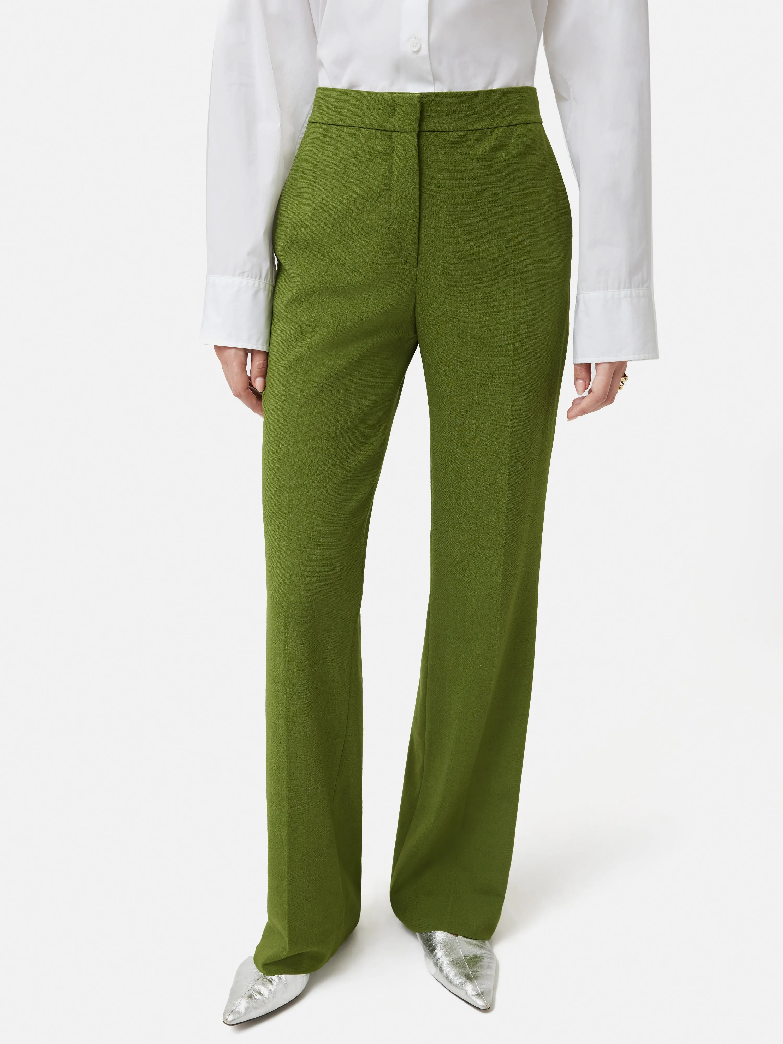 Crosshatch Mason Trouser | Green sold by Jigsaw