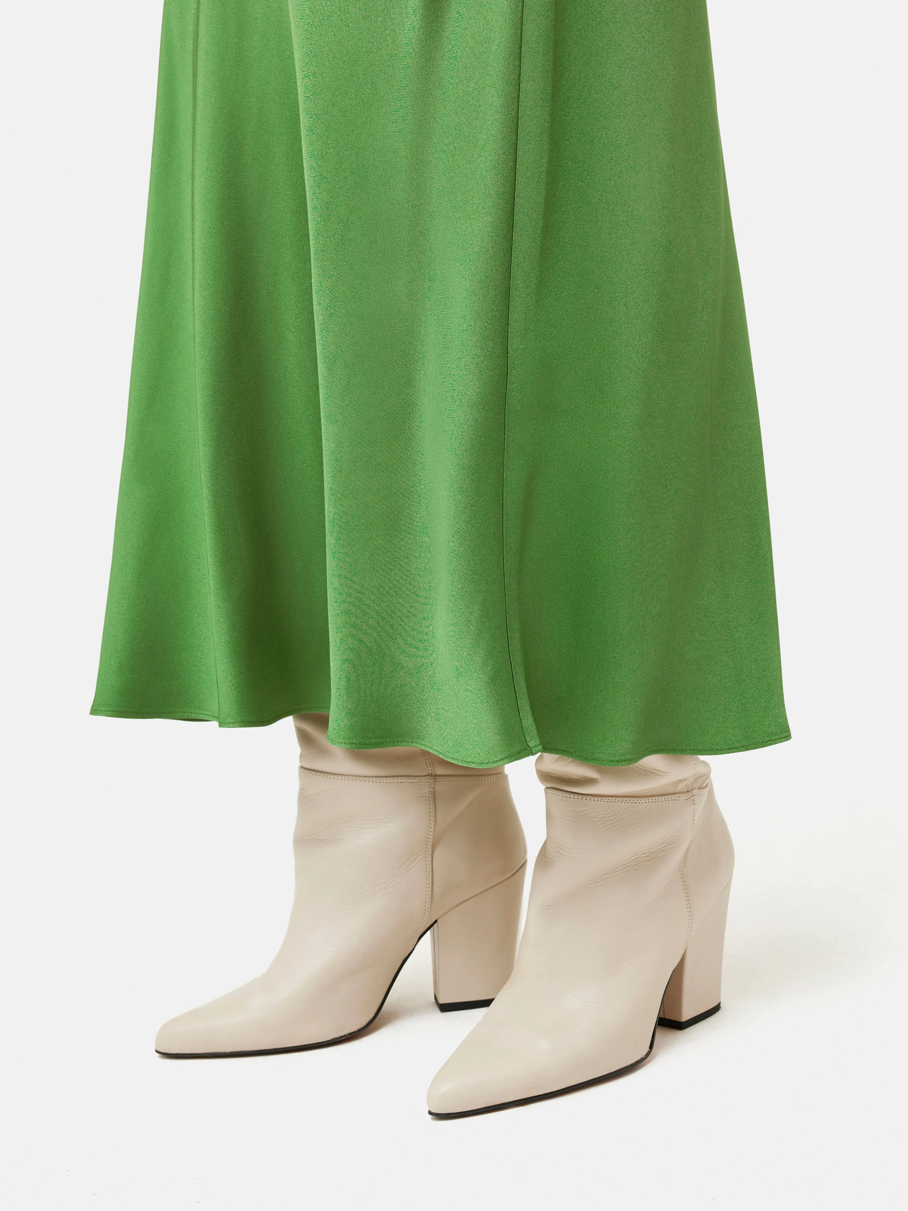 Bias Cut Maxi Skirt | Green sold by Jigsaw product image thumbnail 3