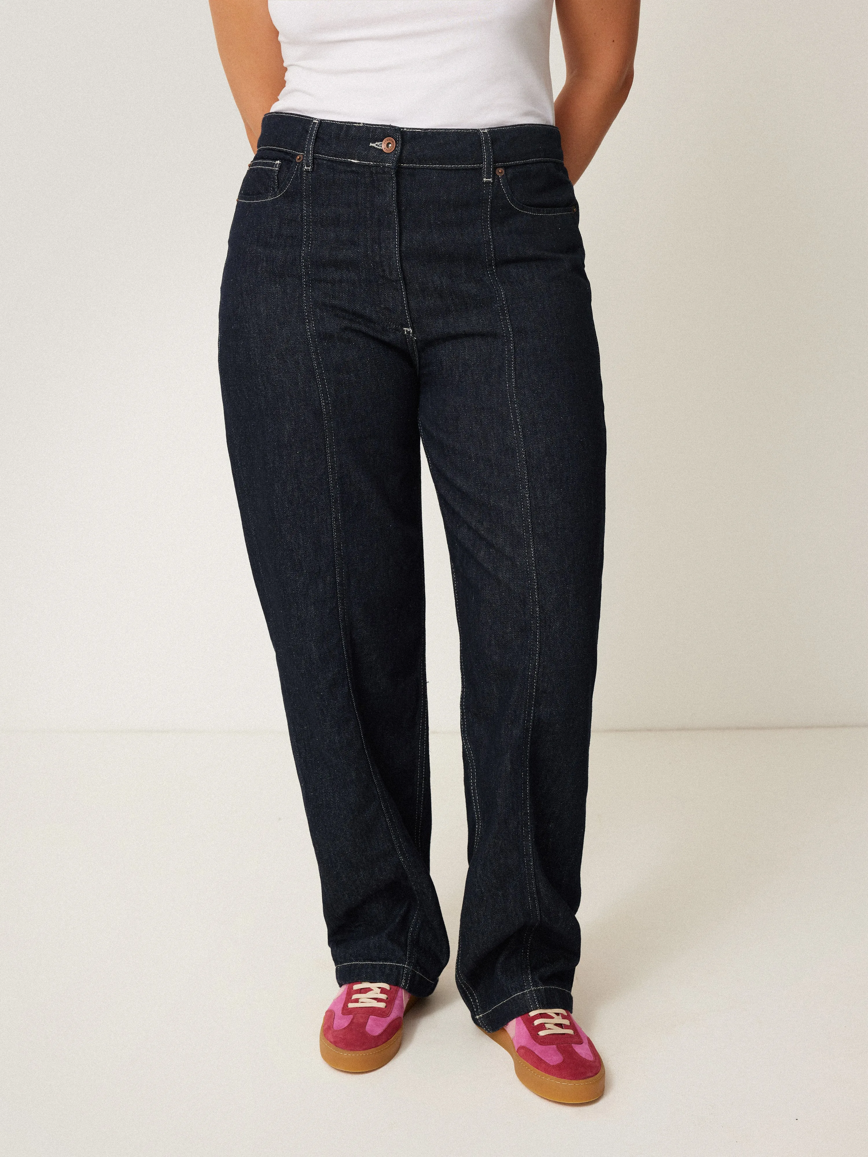 Beck Tailored Jean | Indigo sold by Jigsaw