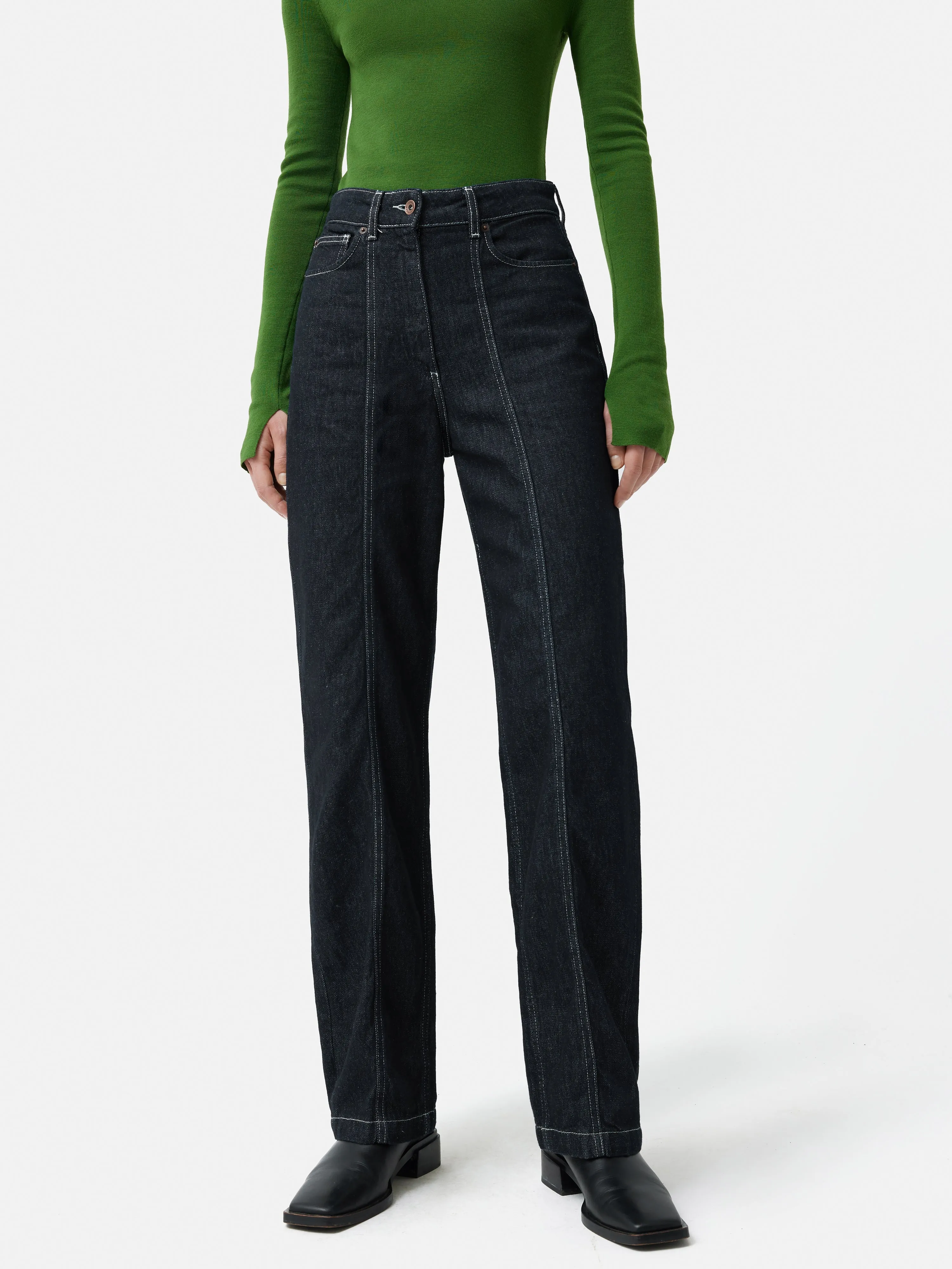 Beck Tailored Jean | Indigo sold by Jigsaw product image thumbnail 2