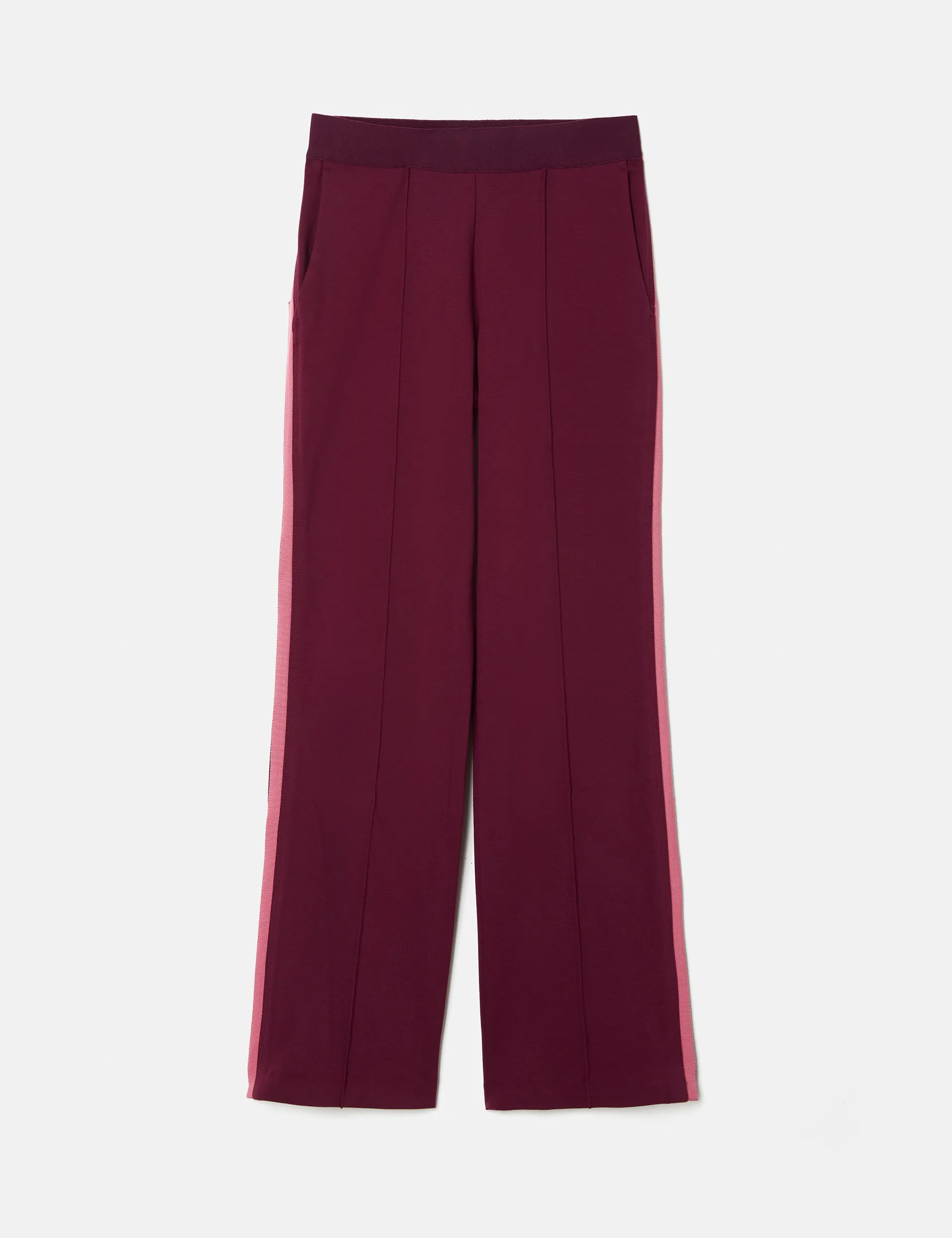 Ponte Jersey Trouser | Burgundy sold by Jigsaw product image thumbnail 5