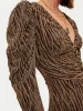 Sparkle Jersey Ruched Dress | Gold sold by Jigsaw