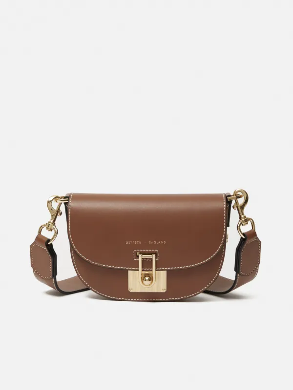 Denbigh Studded Leather Bag | Tan sold by Jigsaw
