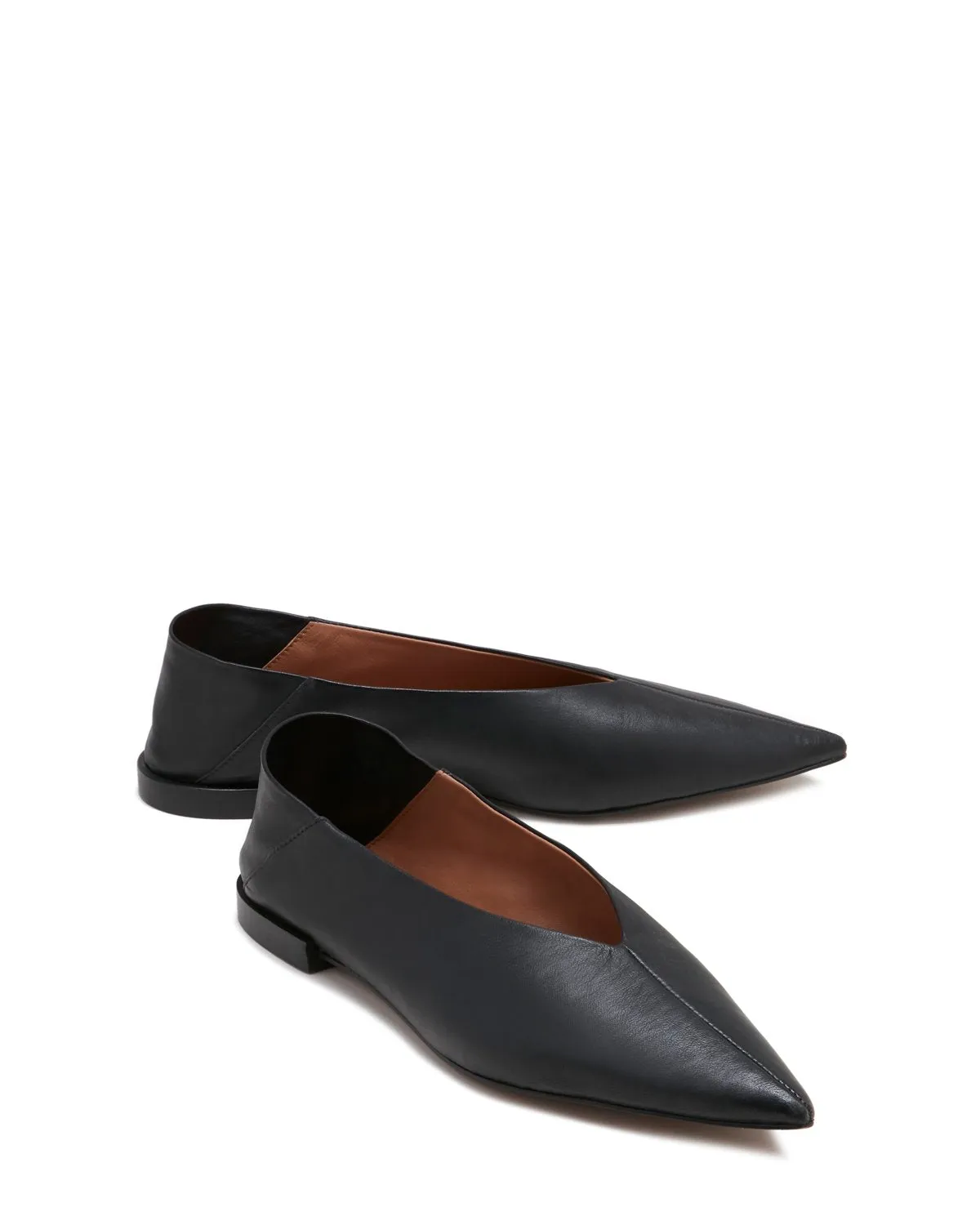 Lois Soft Leather Flat | Black sold by Jigsaw product image thumbnail 4