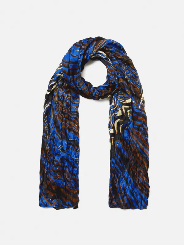 Terrain Silk Satin Scarf | Multi sold by Jigsaw