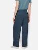 Satin Pleat Trouser | Blue sold by Jigsaw