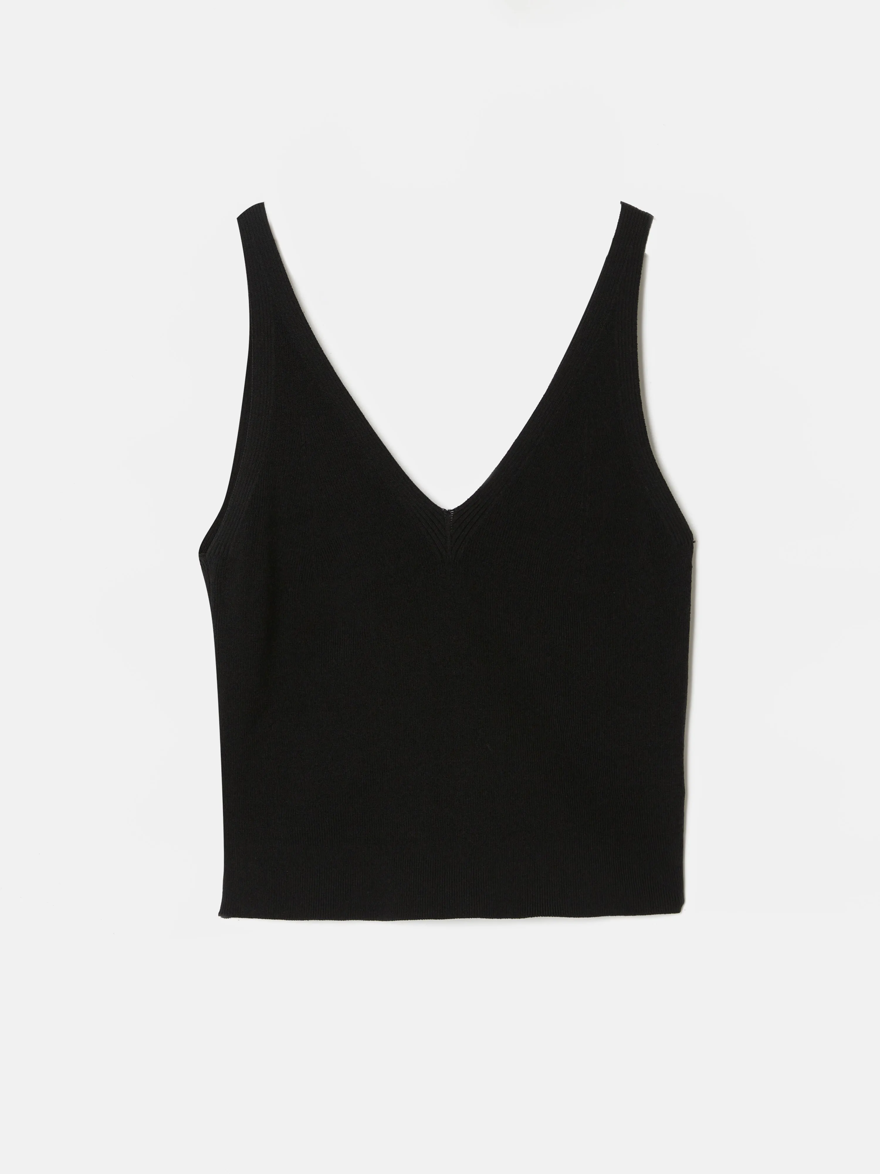 Ribbed Knit Tank Top | Black sold by Jigsaw product image thumbnail 5