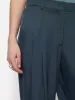 Satin Pleat Trouser | Blue sold by Jigsaw