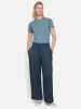 Satin Pleat Trouser | Blue sold by Jigsaw