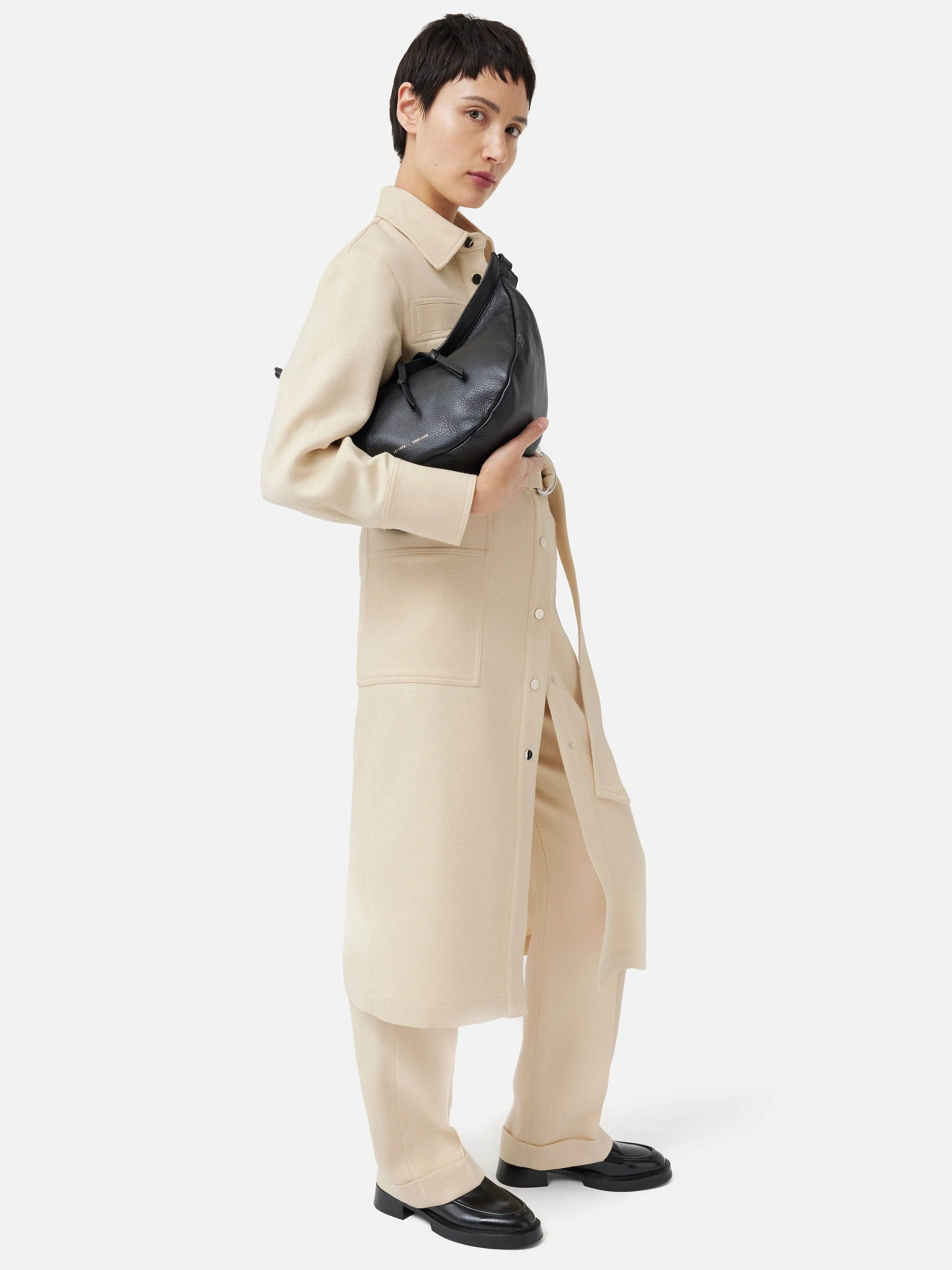 Wool Utility Dress | Cream sold by Jigsaw product image thumbnail 2