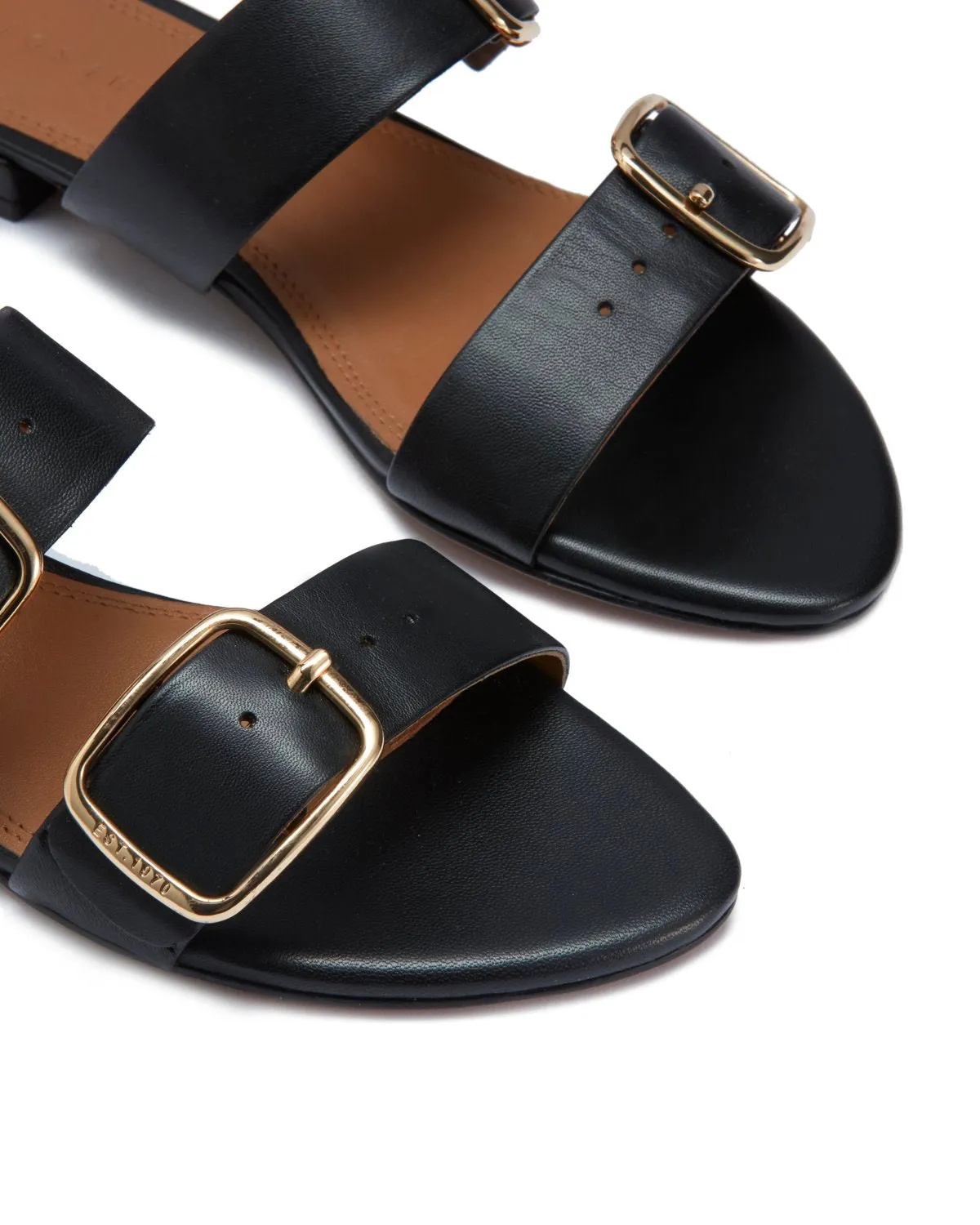 Ayton Leather Flat Sandal | Black sold by Jigsaw product image thumbnail 4