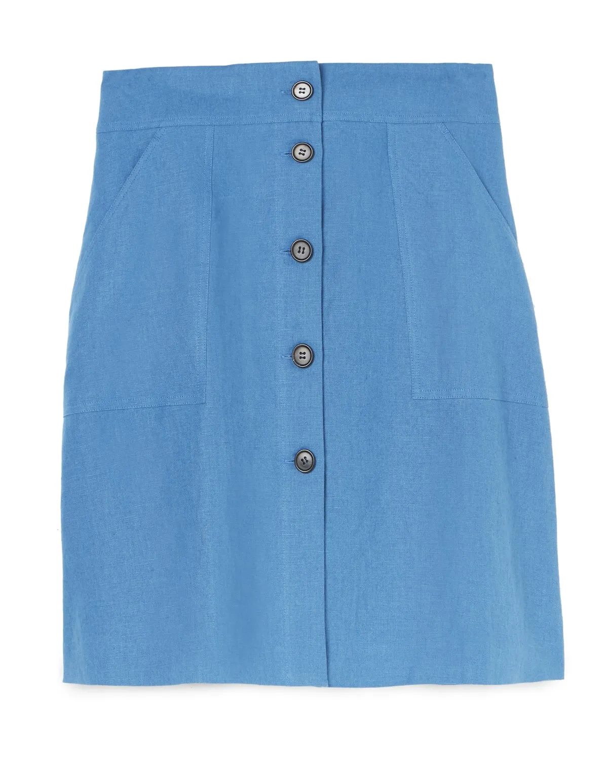 Linen Utility Skirt | Aegean Blue sold by Jigsaw product image thumbnail 5