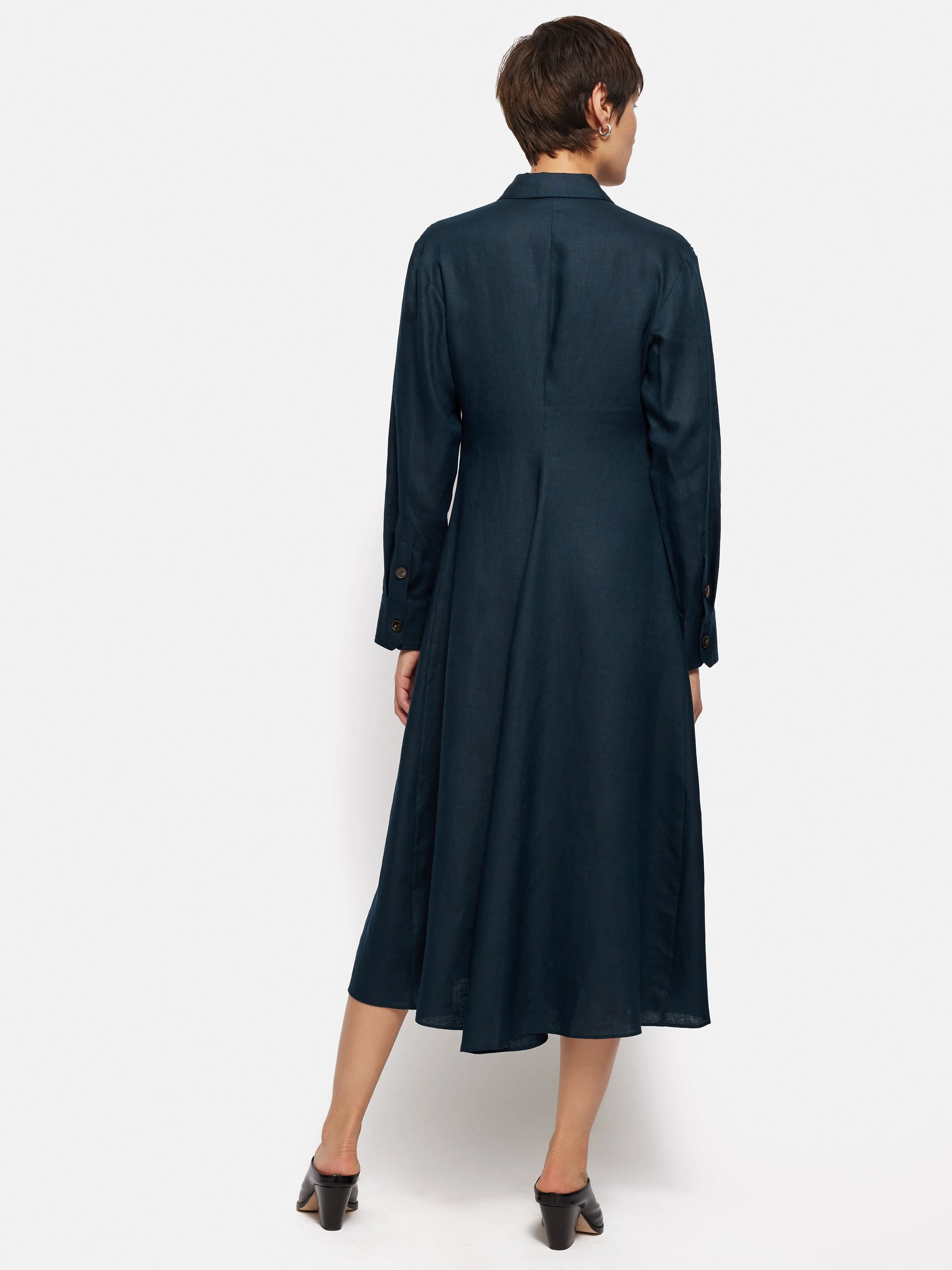 Fishermans Rib Crew Jumper | Navy sold by Jigsaw product image thumbnail 5