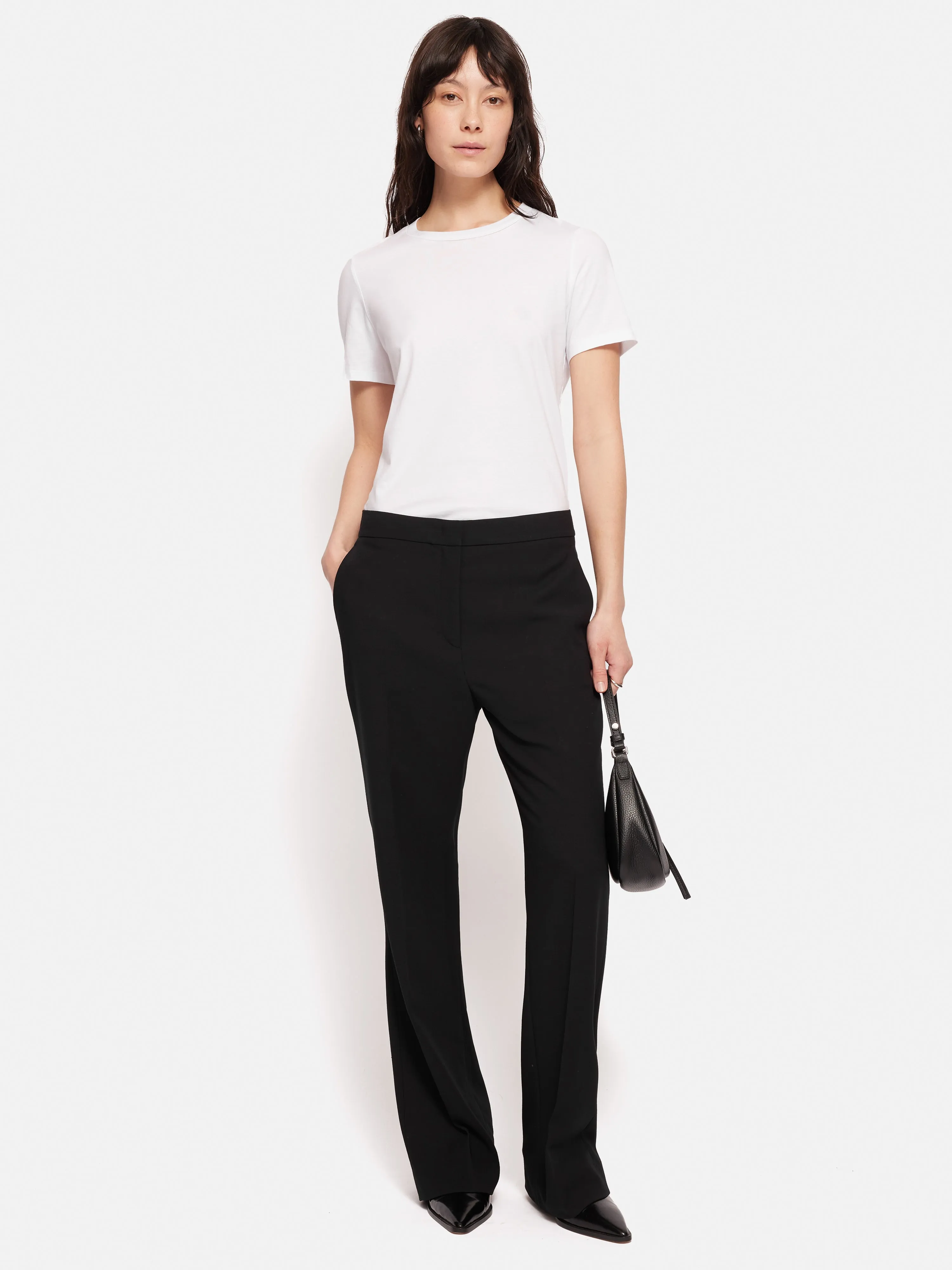 Fluid Twill Mason Trouser | Black sold by Jigsaw product image thumbnail 3