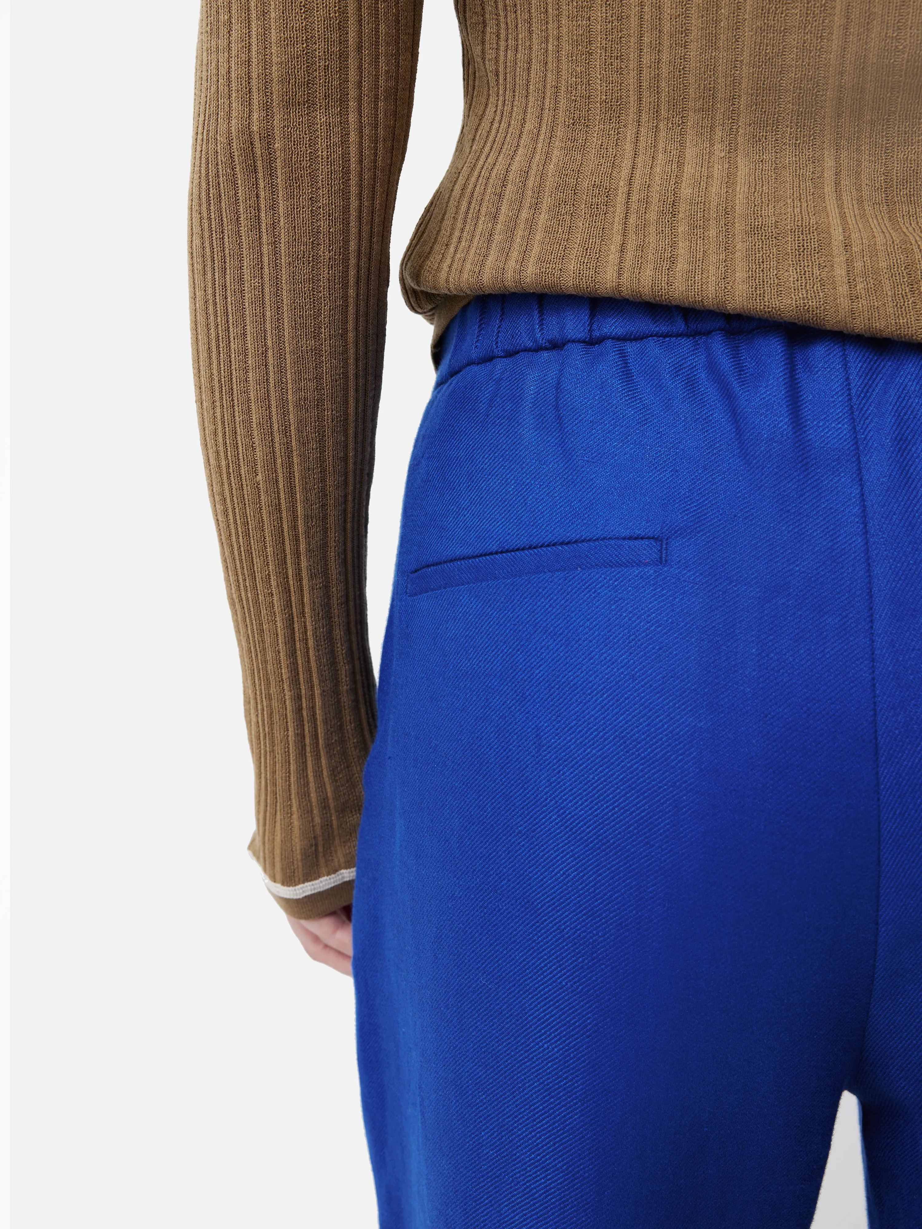 Irish Linen Palazzo Trouser | Blue sold by Jigsaw product image thumbnail 3