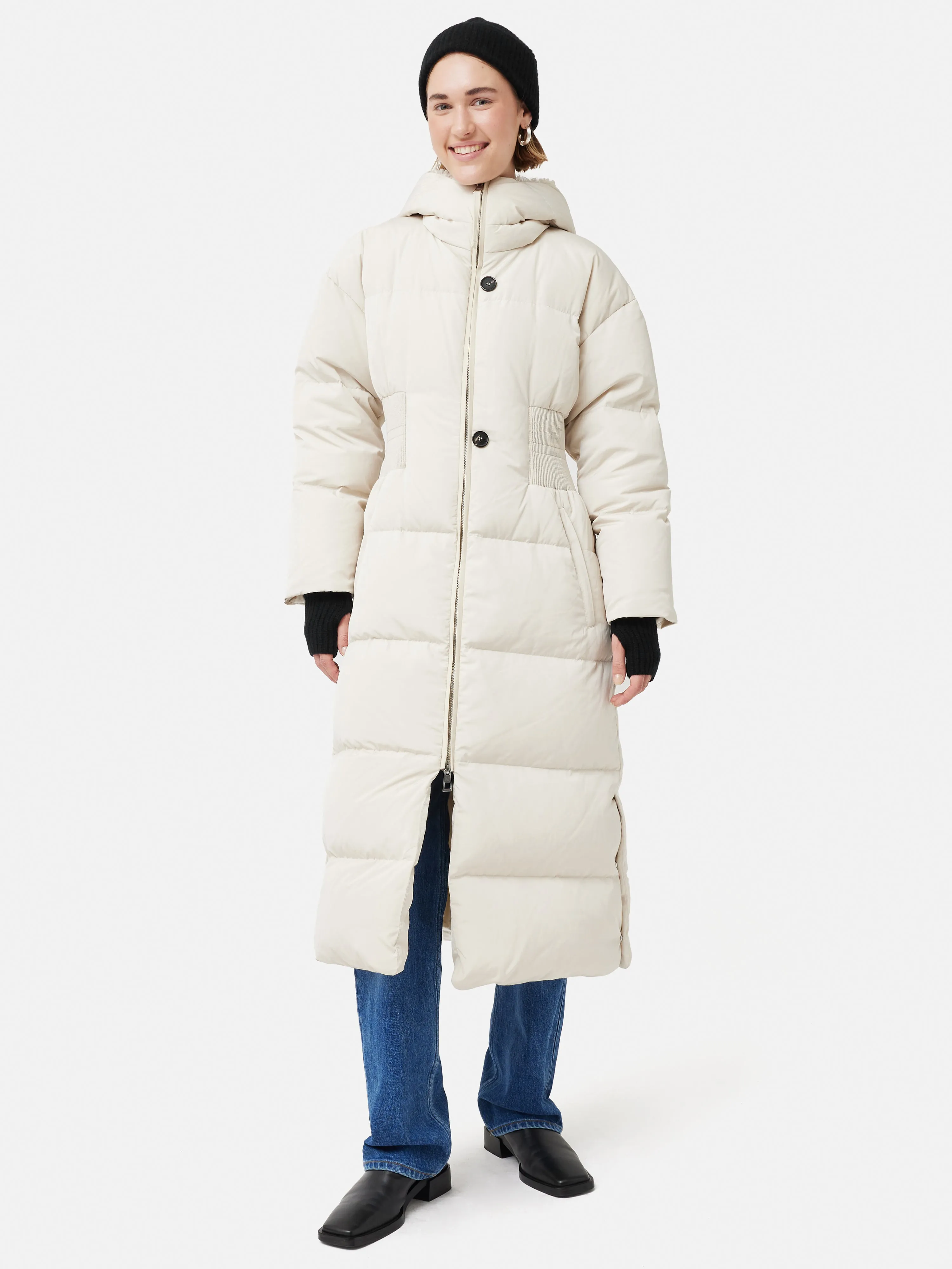 Wool Cashmere Blend Beanie | Black sold by Jigsaw product image thumbnail 4