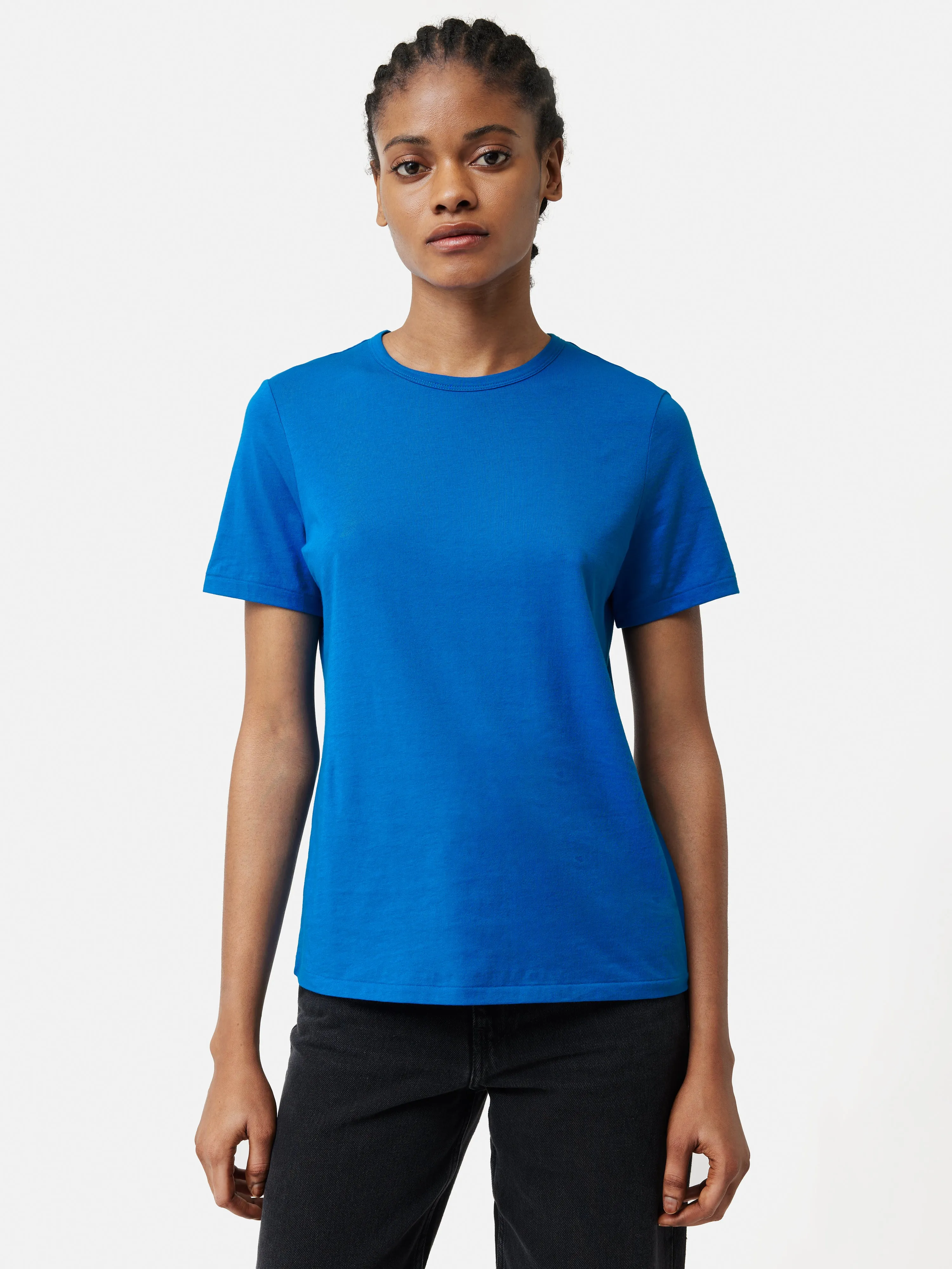 Supima Cotton Crew T-Shirt | Blue sold by Jigsaw product image thumbnail 4