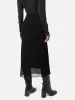 Crinkle Bias Maxi Skirt | Black sold by Jigsaw