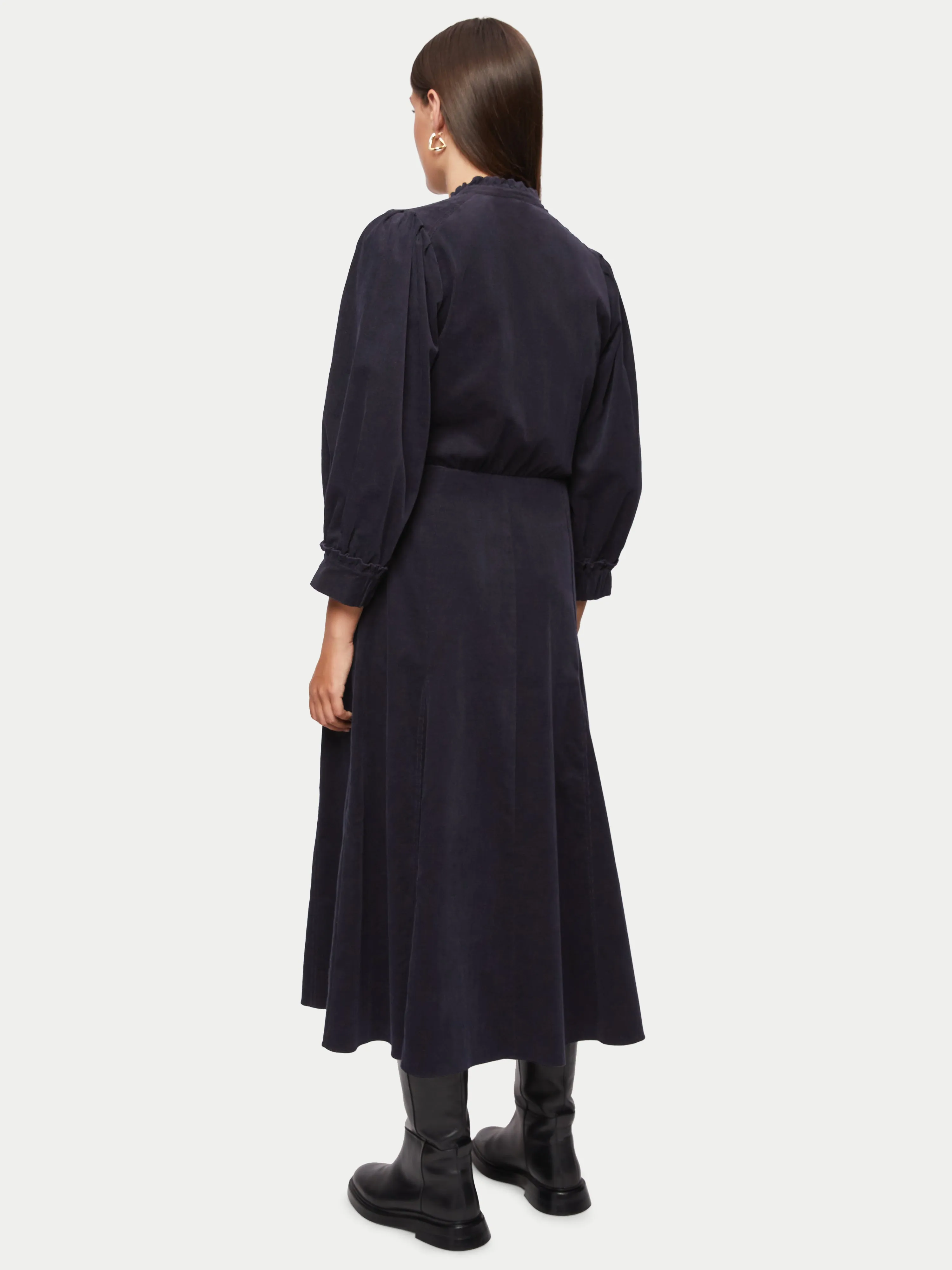 Cord Shirt Dress | Navy sold by Jigsaw product image thumbnail 5