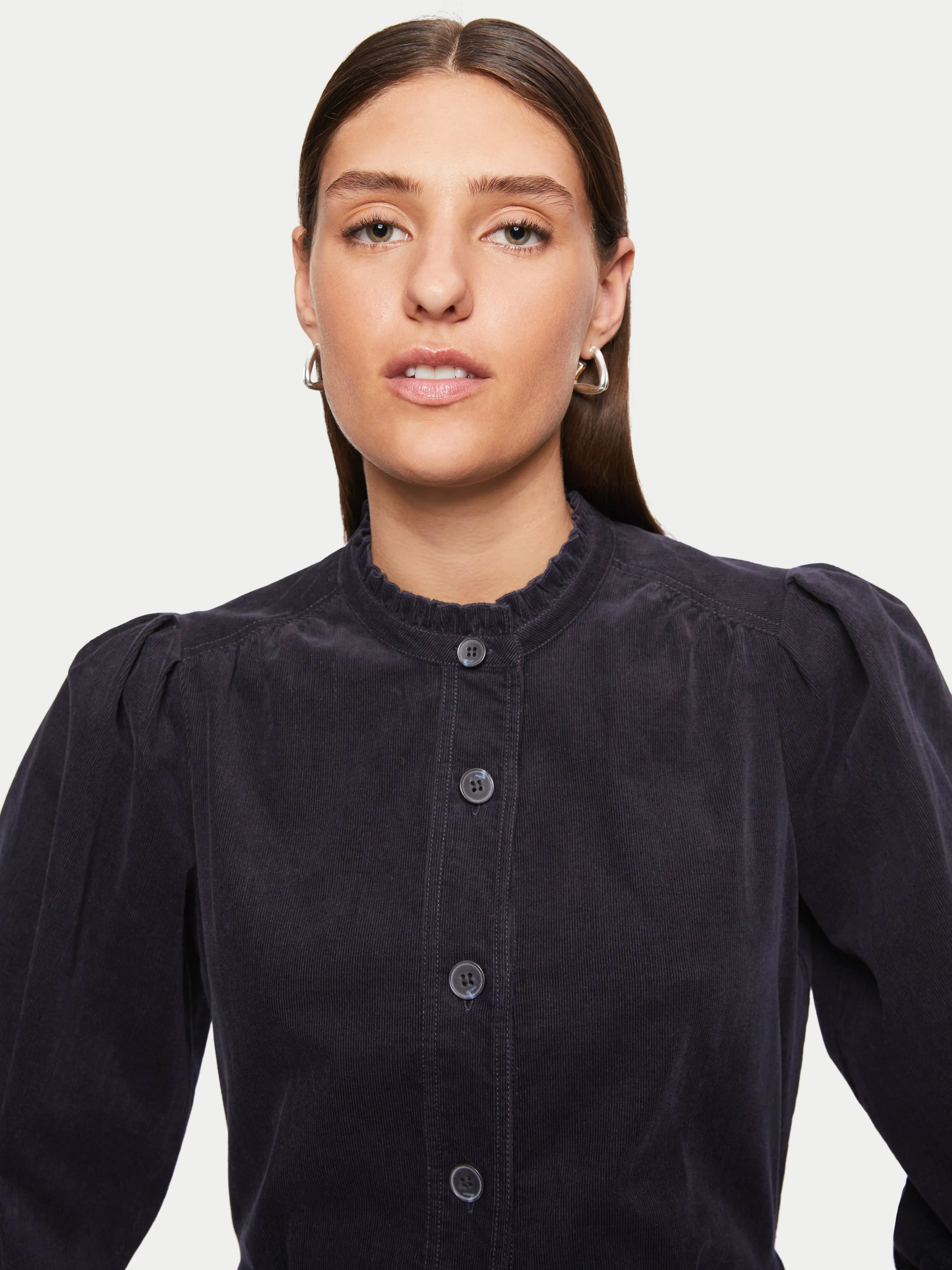 Cord Shirt Dress | Navy sold by Jigsaw product image thumbnail 3