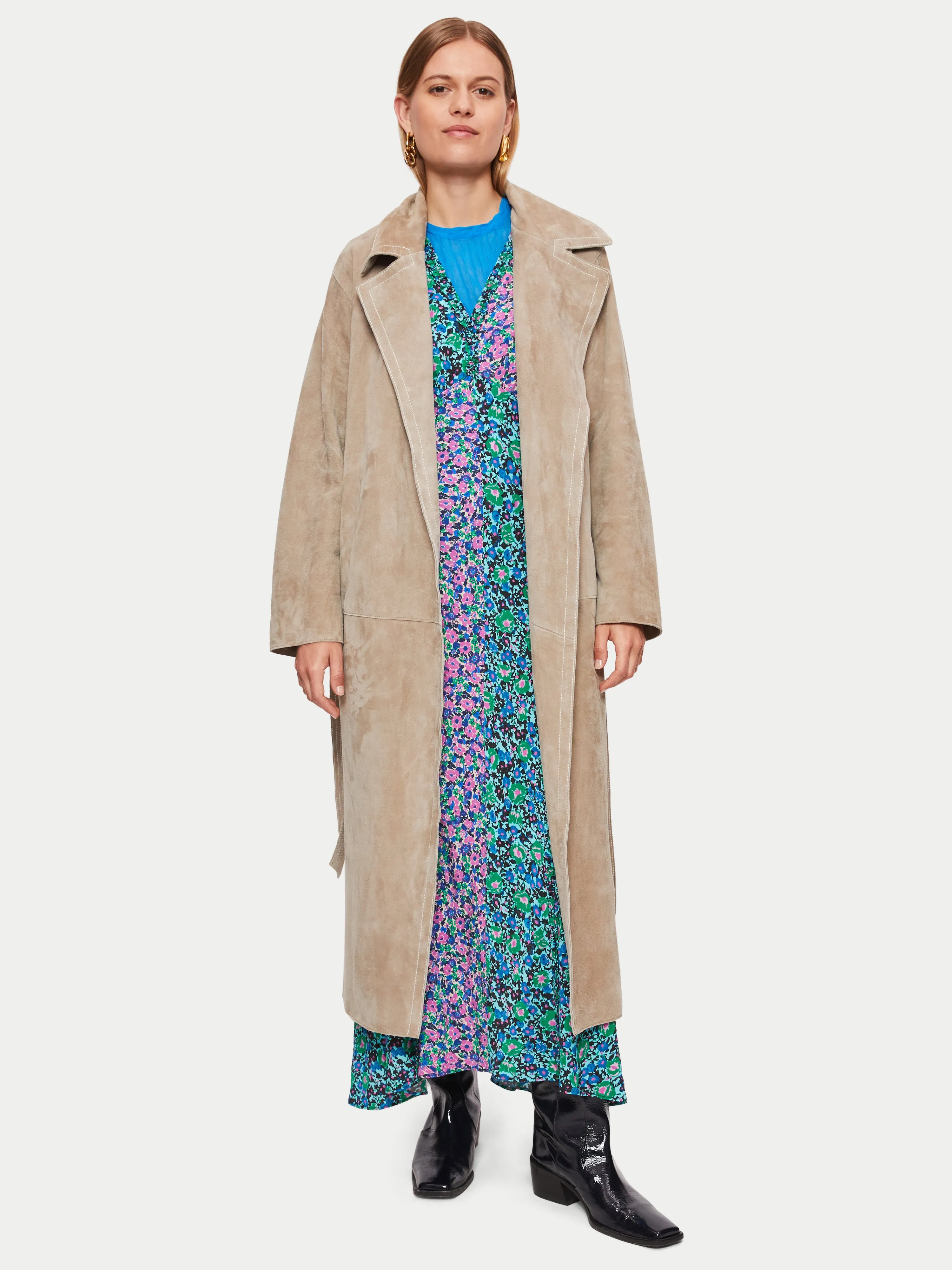 Vintage Poppy Mix Print Dress | Purple sold by Jigsaw product image thumbnail 4