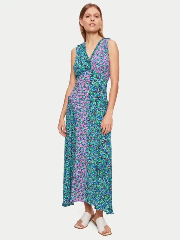 Vintage Poppy Mix Print Dress | Purple sold by Jigsaw