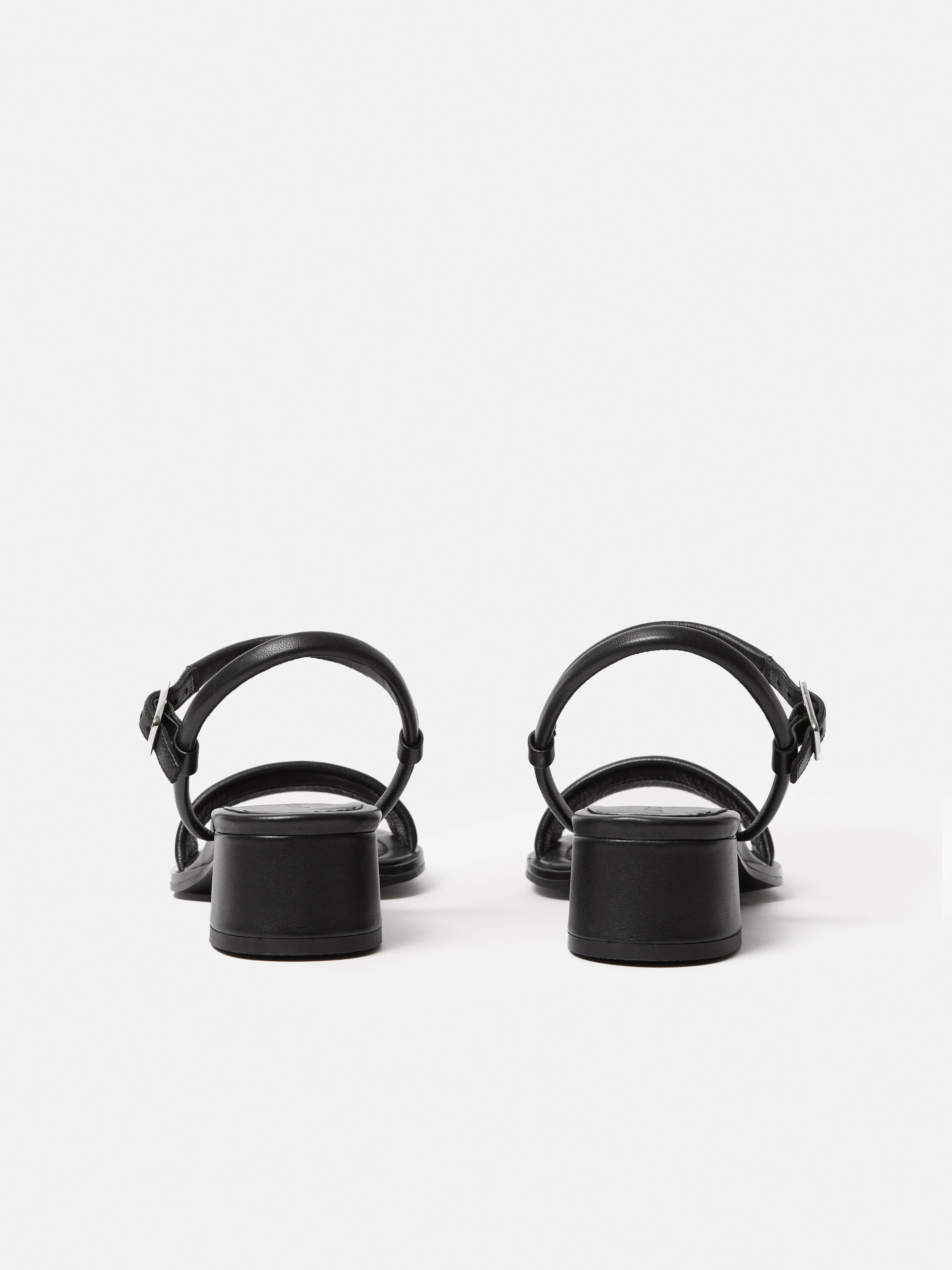 Adel Leather Heeled Sandal | Black sold by Jigsaw product image thumbnail 5