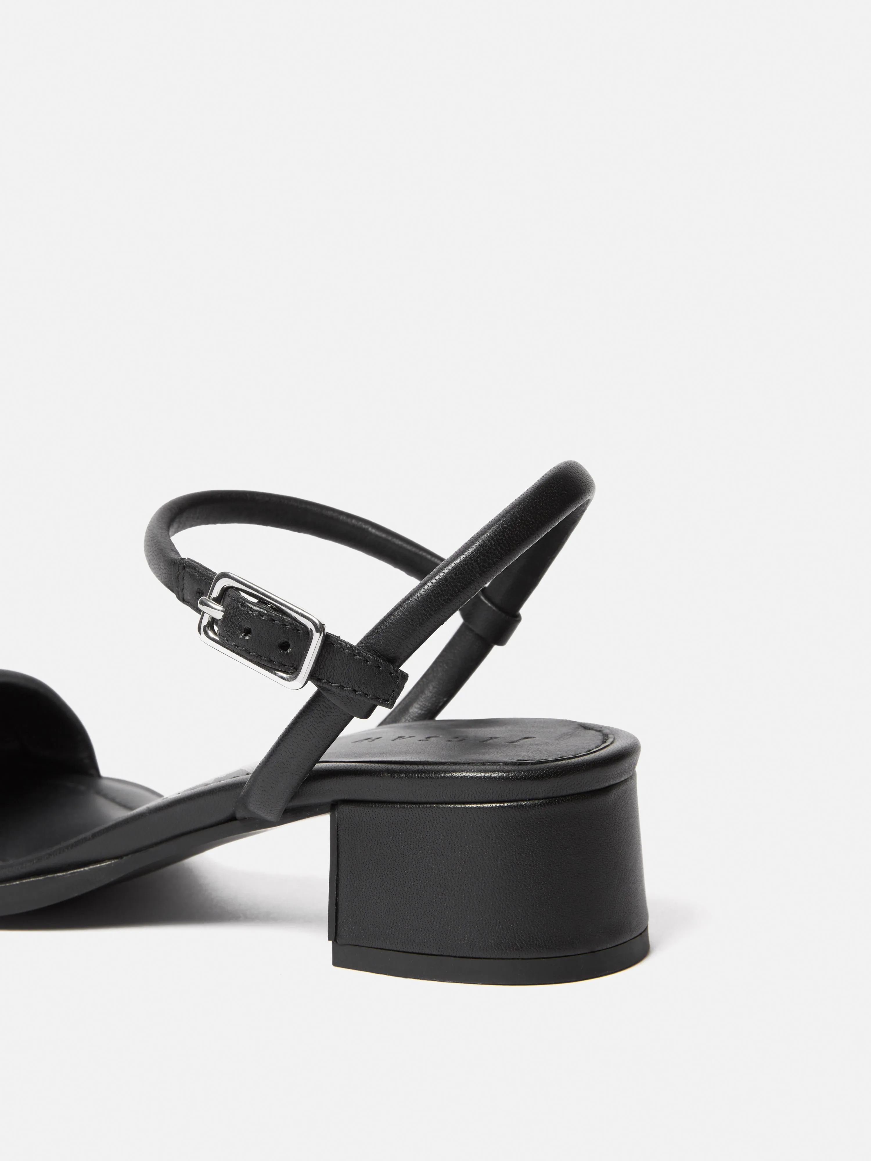 Adel Leather Heeled Sandal | Black sold by Jigsaw product image thumbnail 3