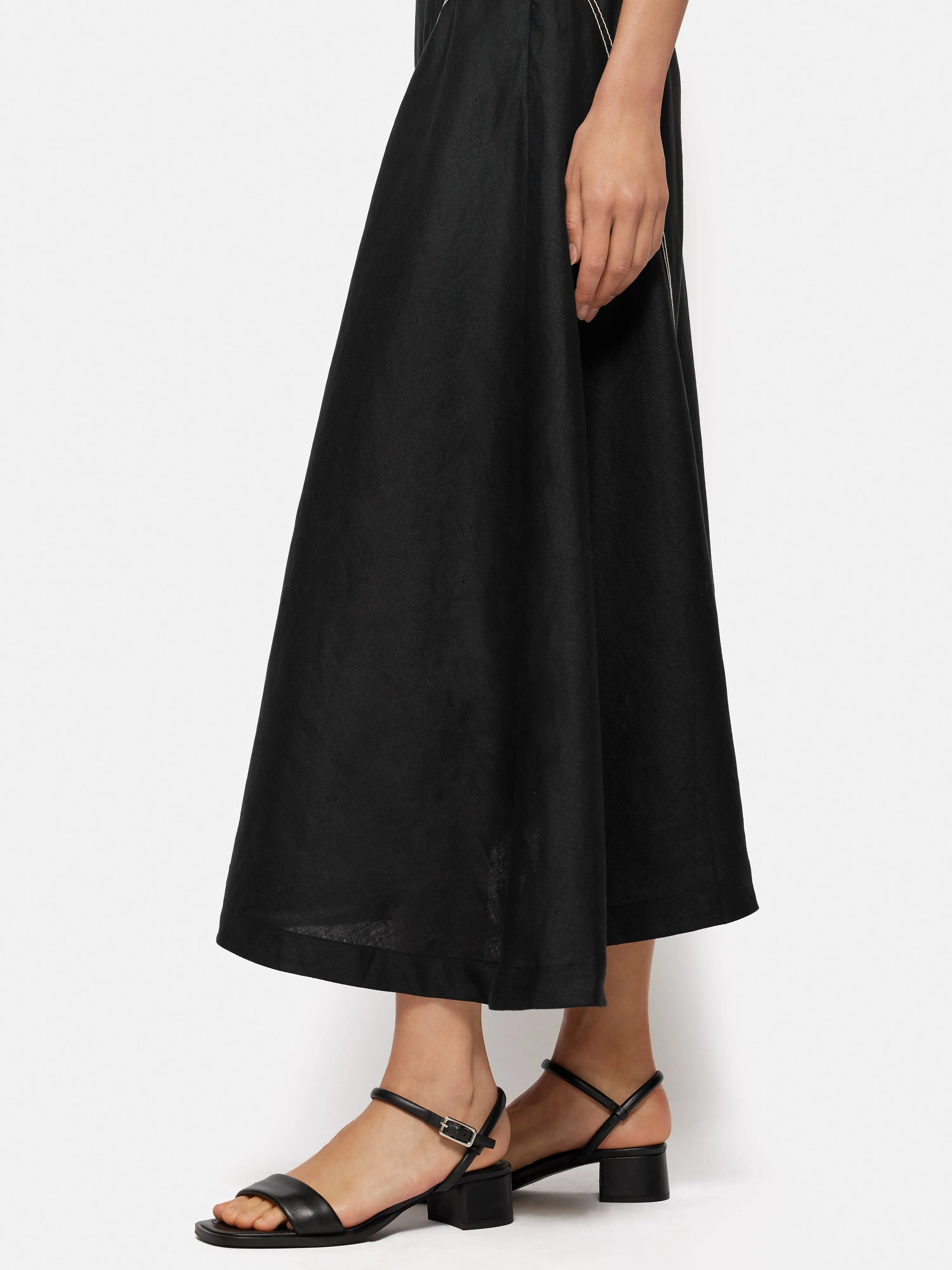 Adel Leather Heeled Sandal | Black sold by Jigsaw product image thumbnail 2