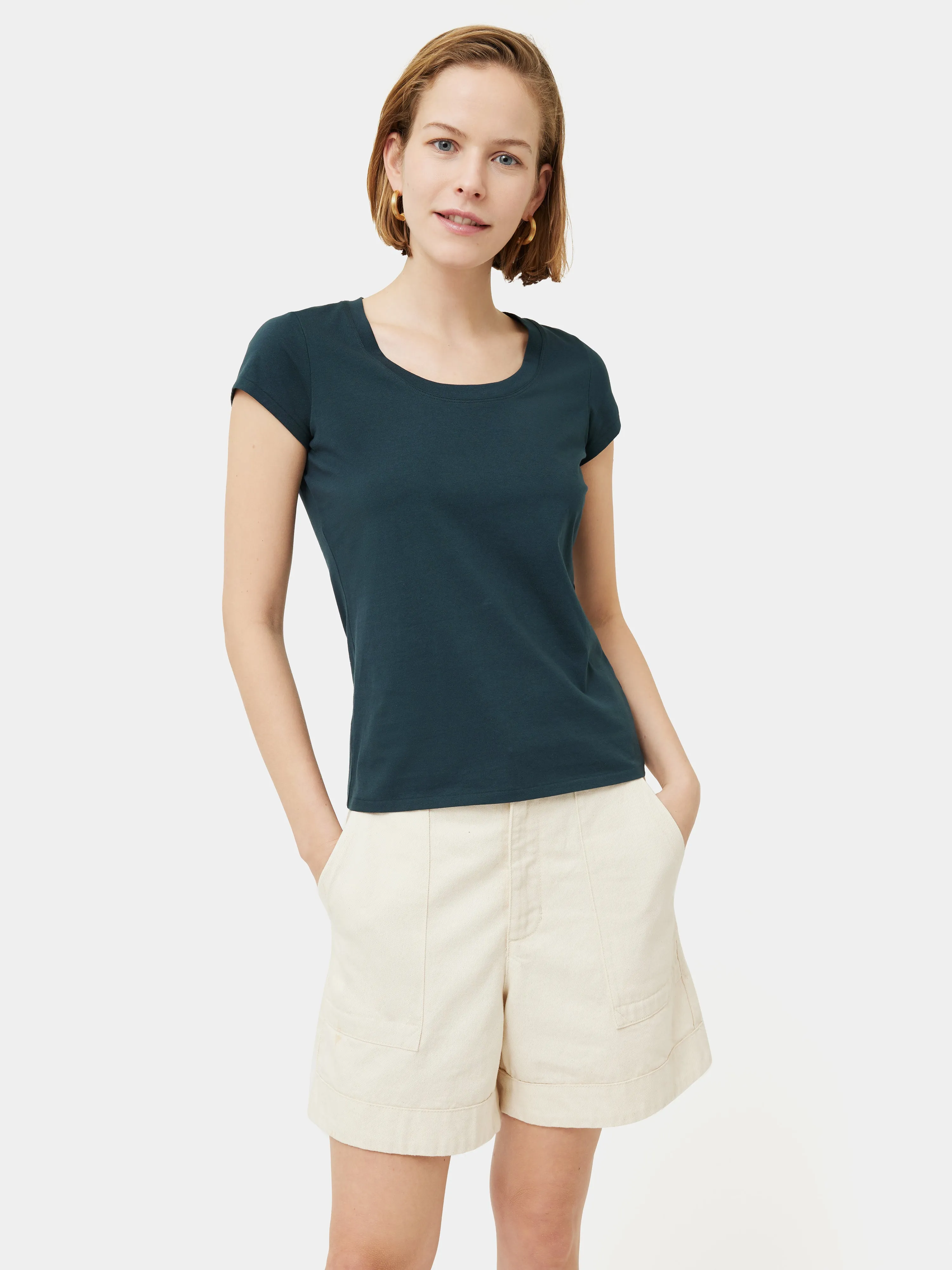 Supima Cotton Short Sleeve Tee | Eucalyptus sold by Jigsaw product image thumbnail 4