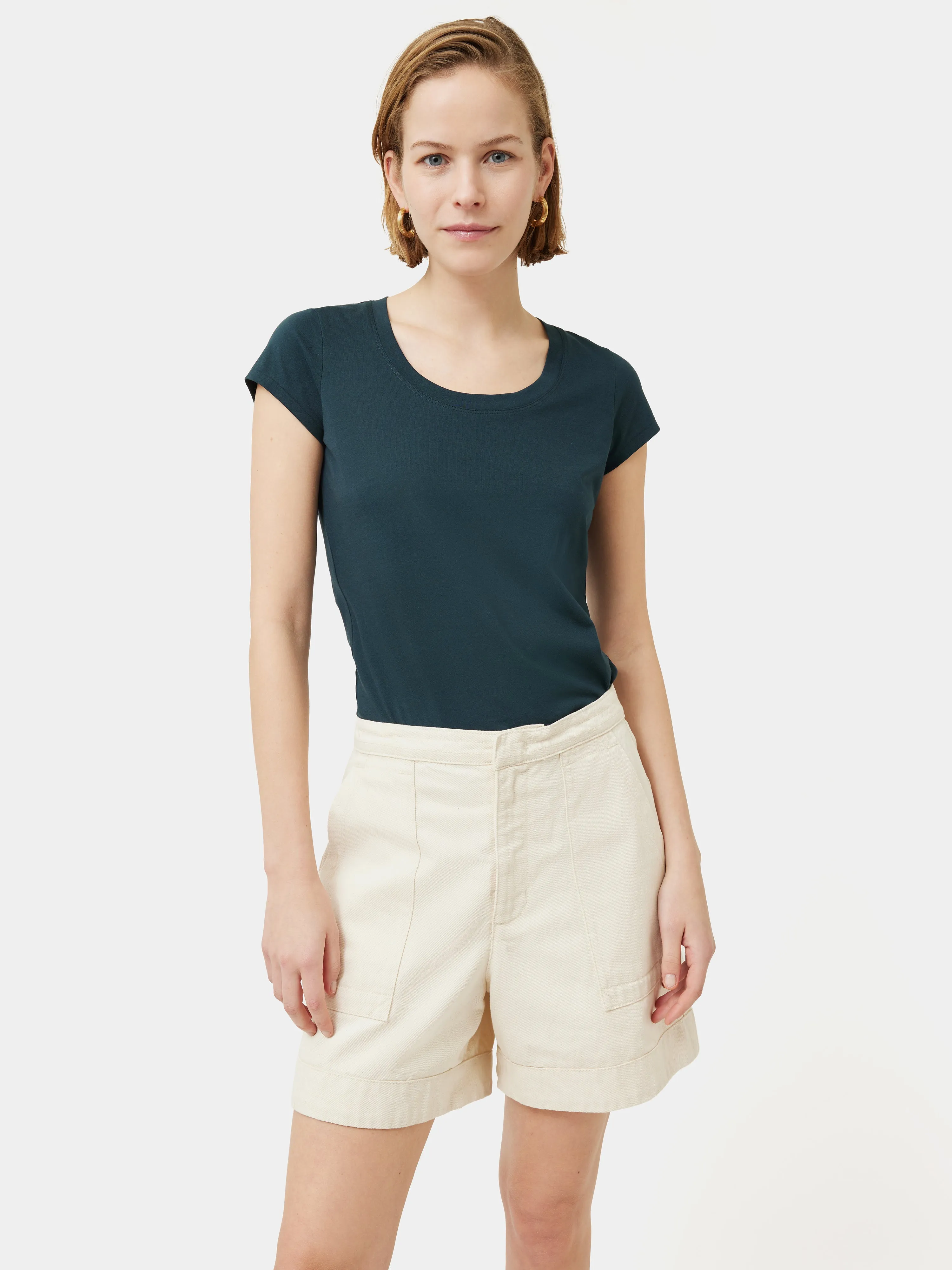 Supima Cotton Short Sleeve Tee | Eucalyptus sold by Jigsaw