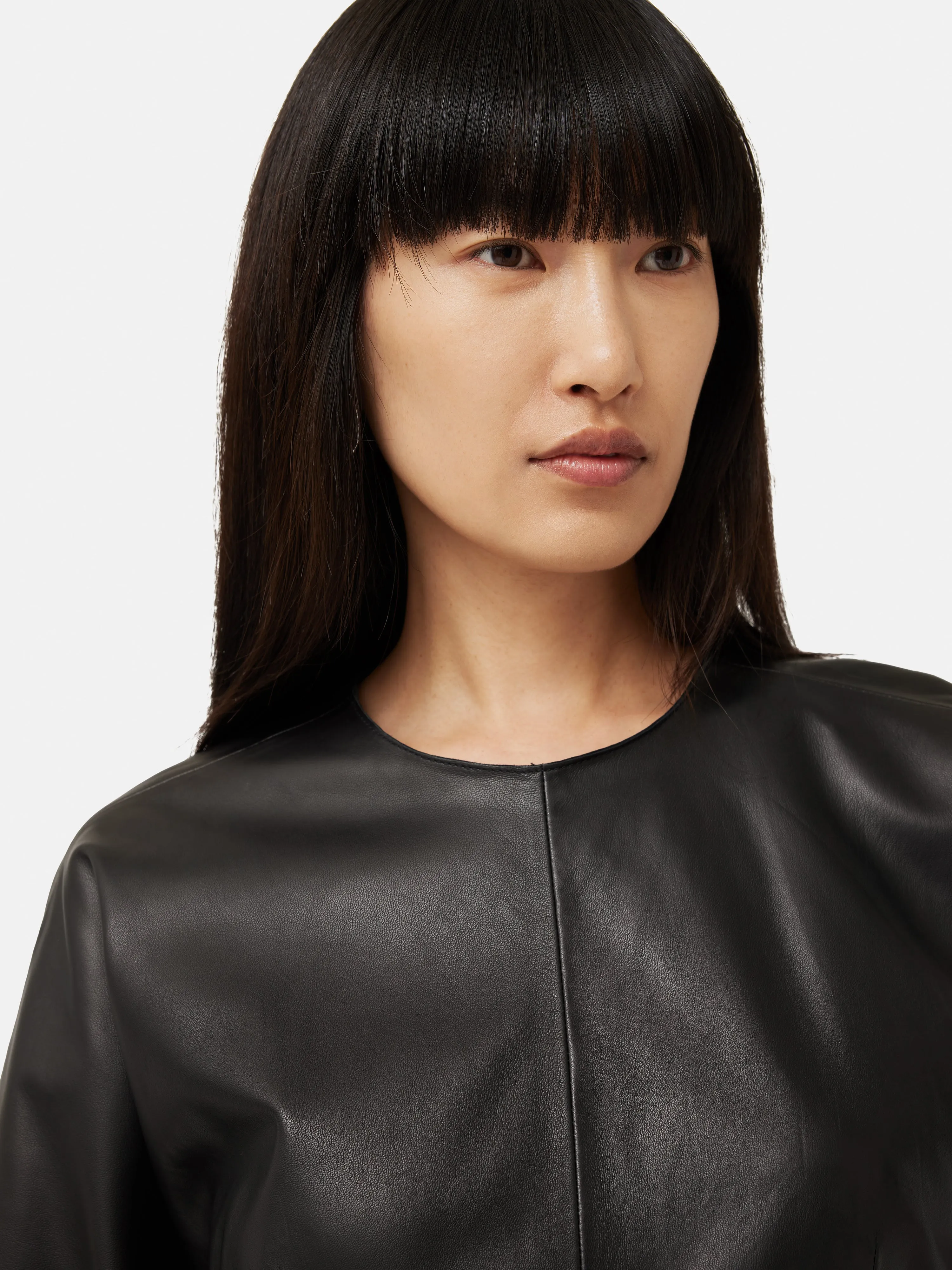 Leather Midi Dress | Black sold by Jigsaw product image thumbnail 2