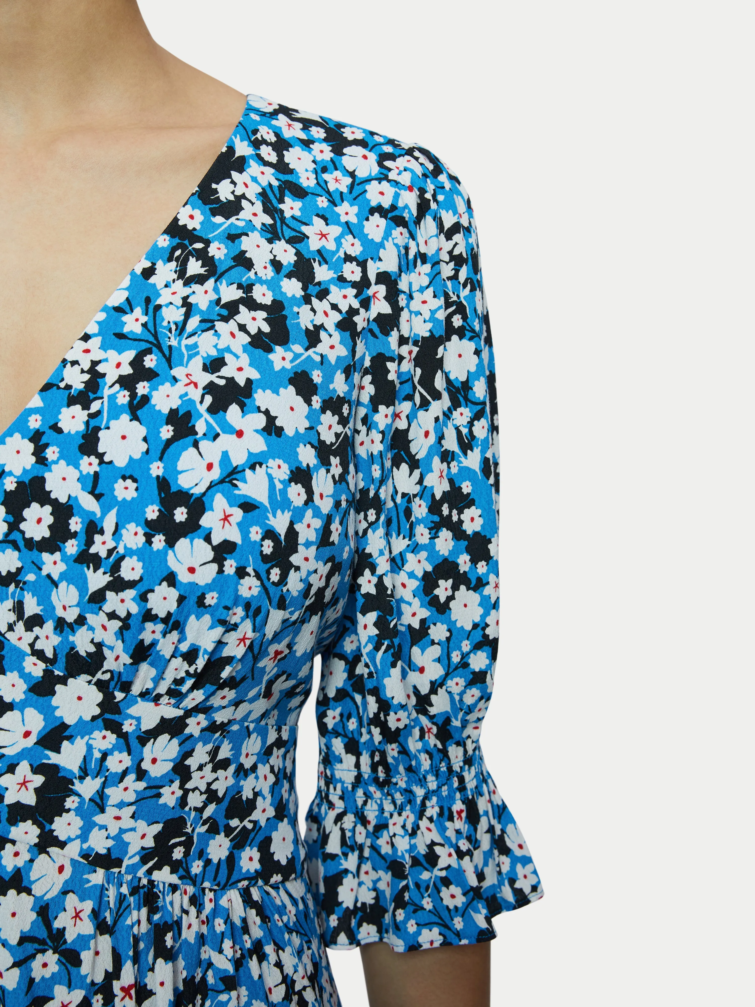 Shadow Ditsy Tea Dress | Blue sold by Jigsaw product image thumbnail 3