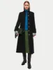 Italian Wool Military Coat | Black sold by Jigsaw