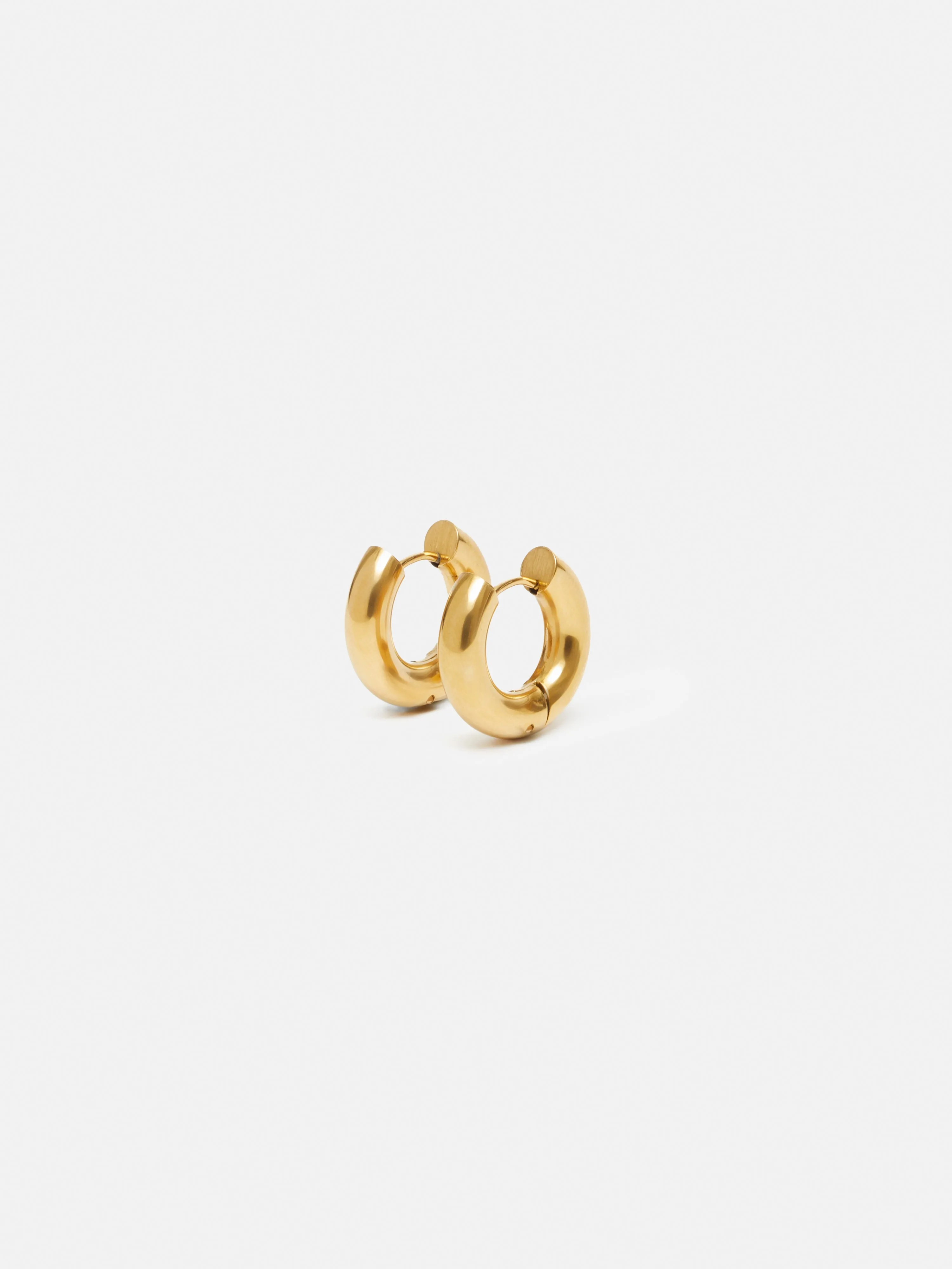 Chubby Hoop Earrings | Gold sold by Jigsaw product image thumbnail 4