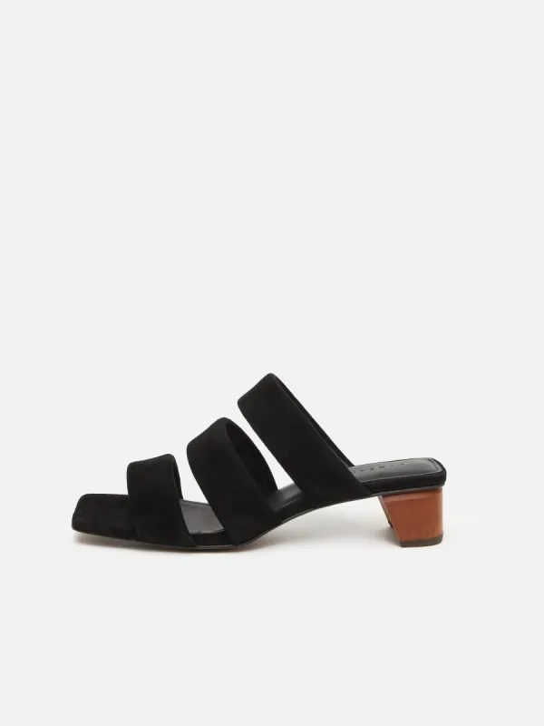 Henley Heeled Sandal | Black sold by Jigsaw