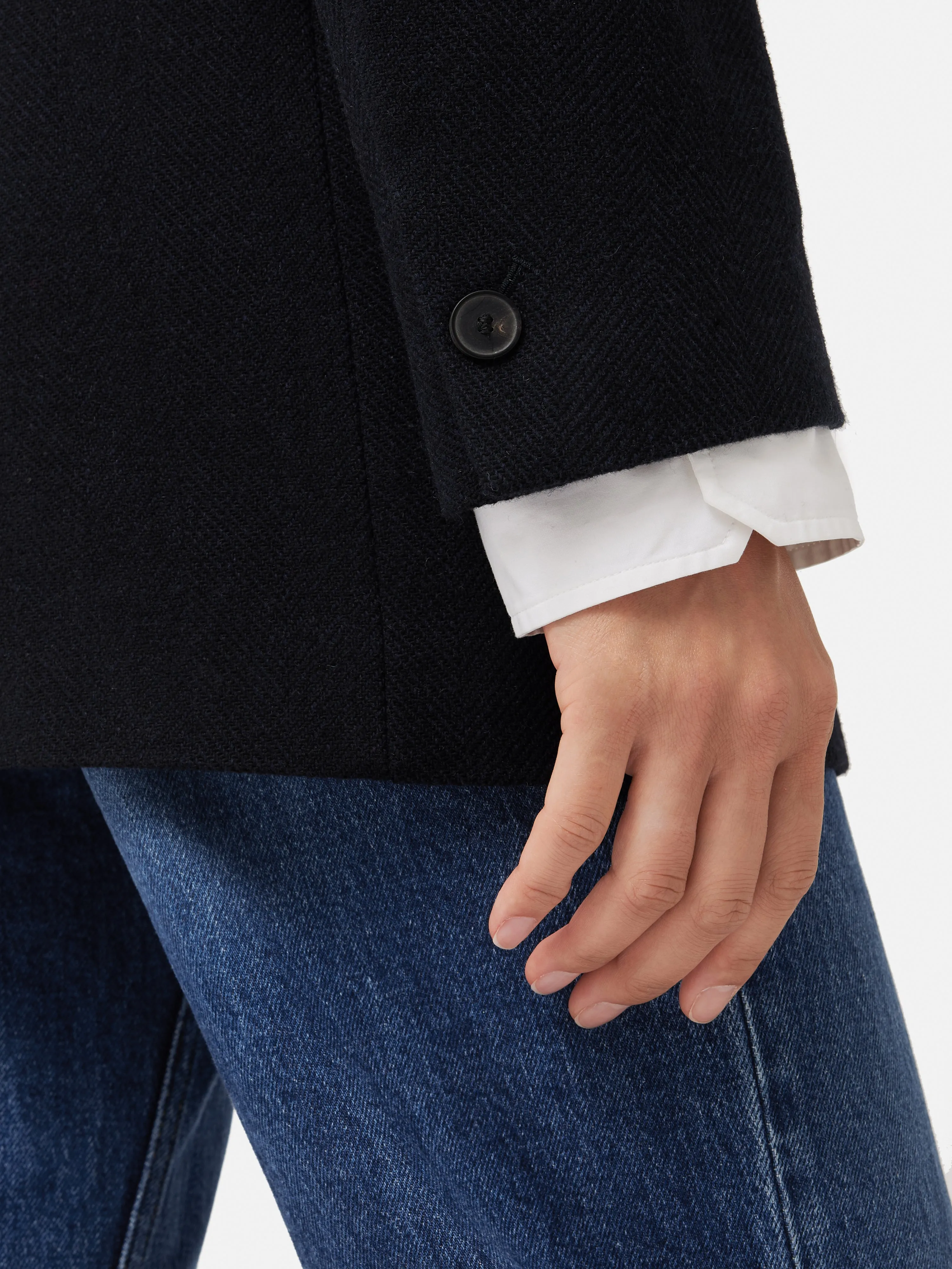 Wool Langford Blazer | Navy sold by Jigsaw product image thumbnail 2