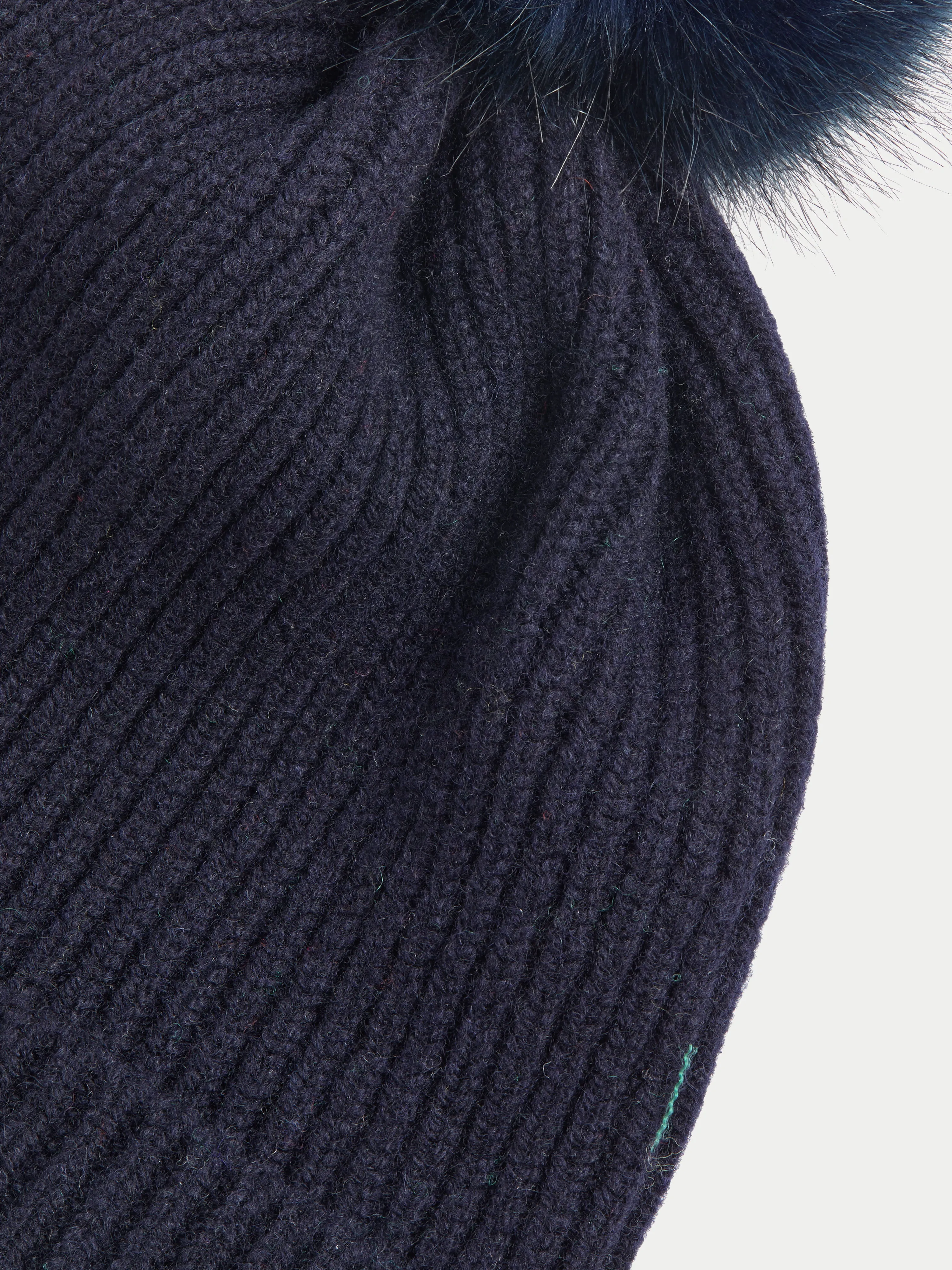 Lambswool Pom Hat | Navy sold by Jigsaw product image thumbnail 4