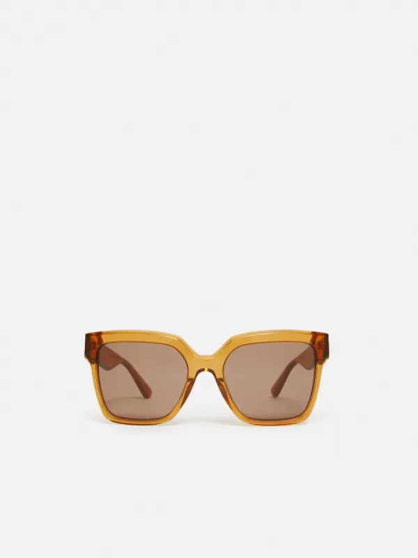 Maldon D-frame Sunglasses | Amber sold by Jigsaw