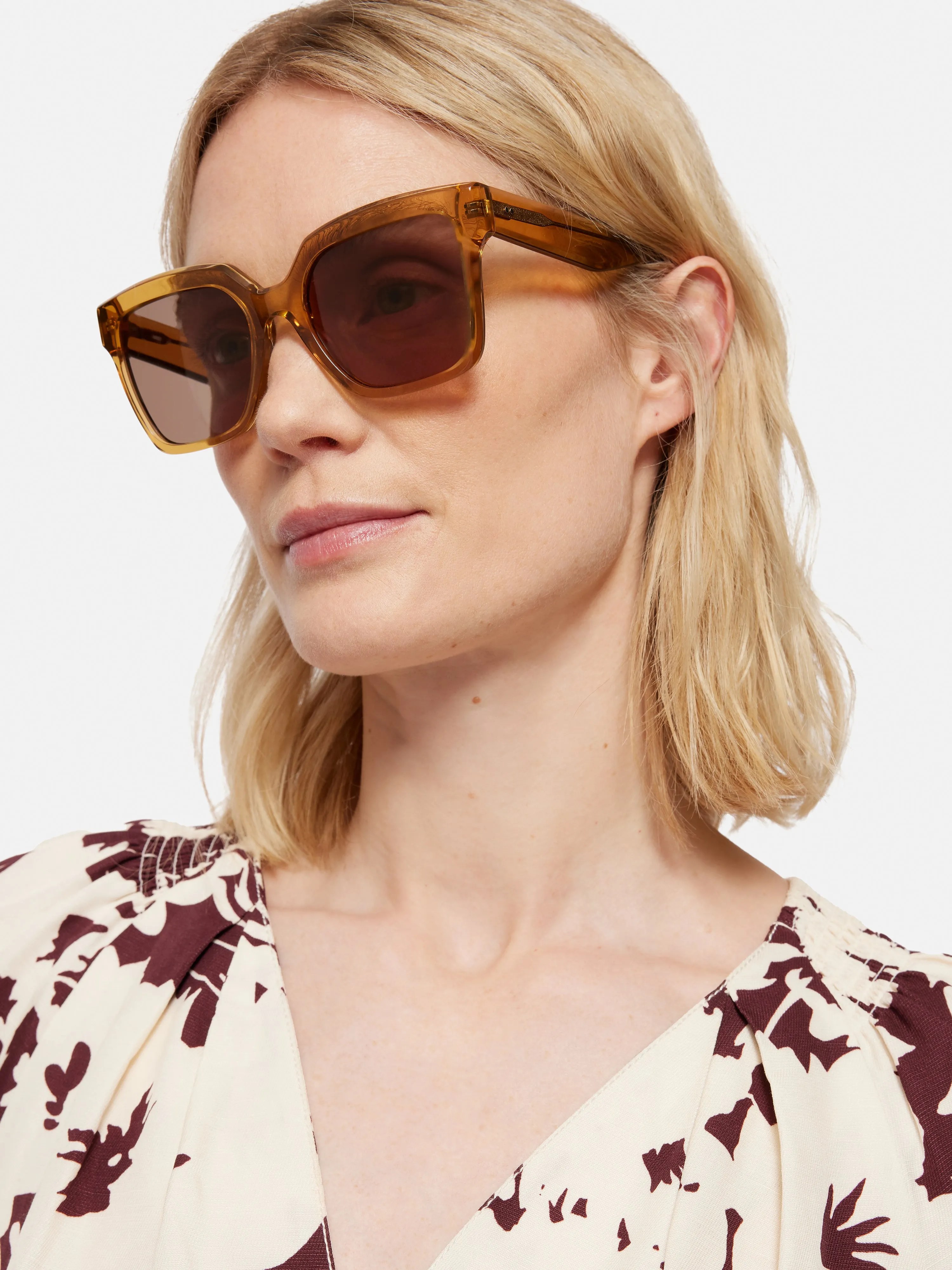 Maldon D-frame Sunglasses | Amber sold by Jigsaw product image thumbnail 2