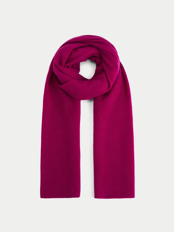 Miller Wool Cashmere Blend Scarf | Pink sold by Jigsaw