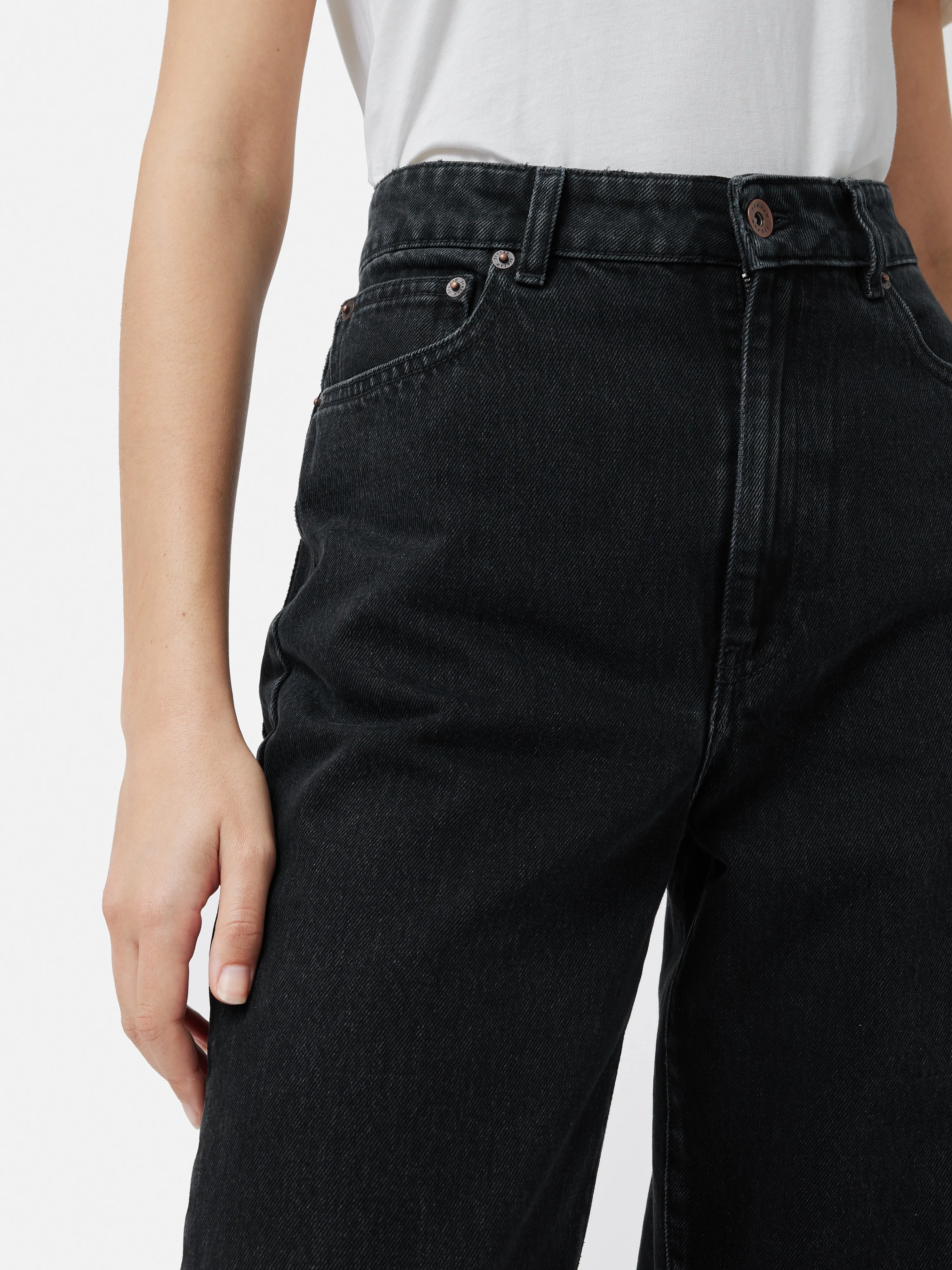 Regent Straight Leg Jean | Washed Black sold by Jigsaw product image thumbnail 2