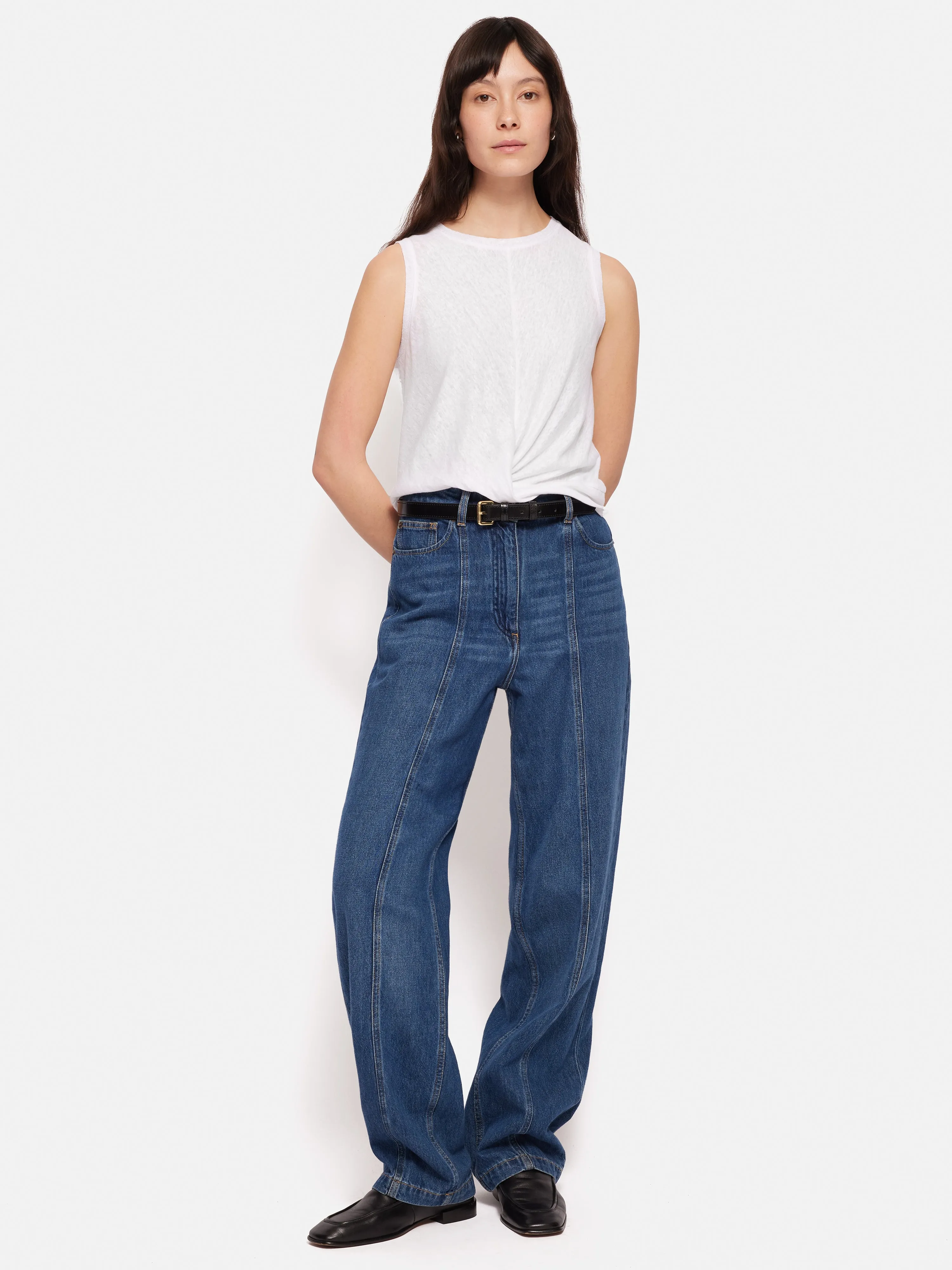 Linen Twist Front Top | White sold by Jigsaw product image thumbnail 3