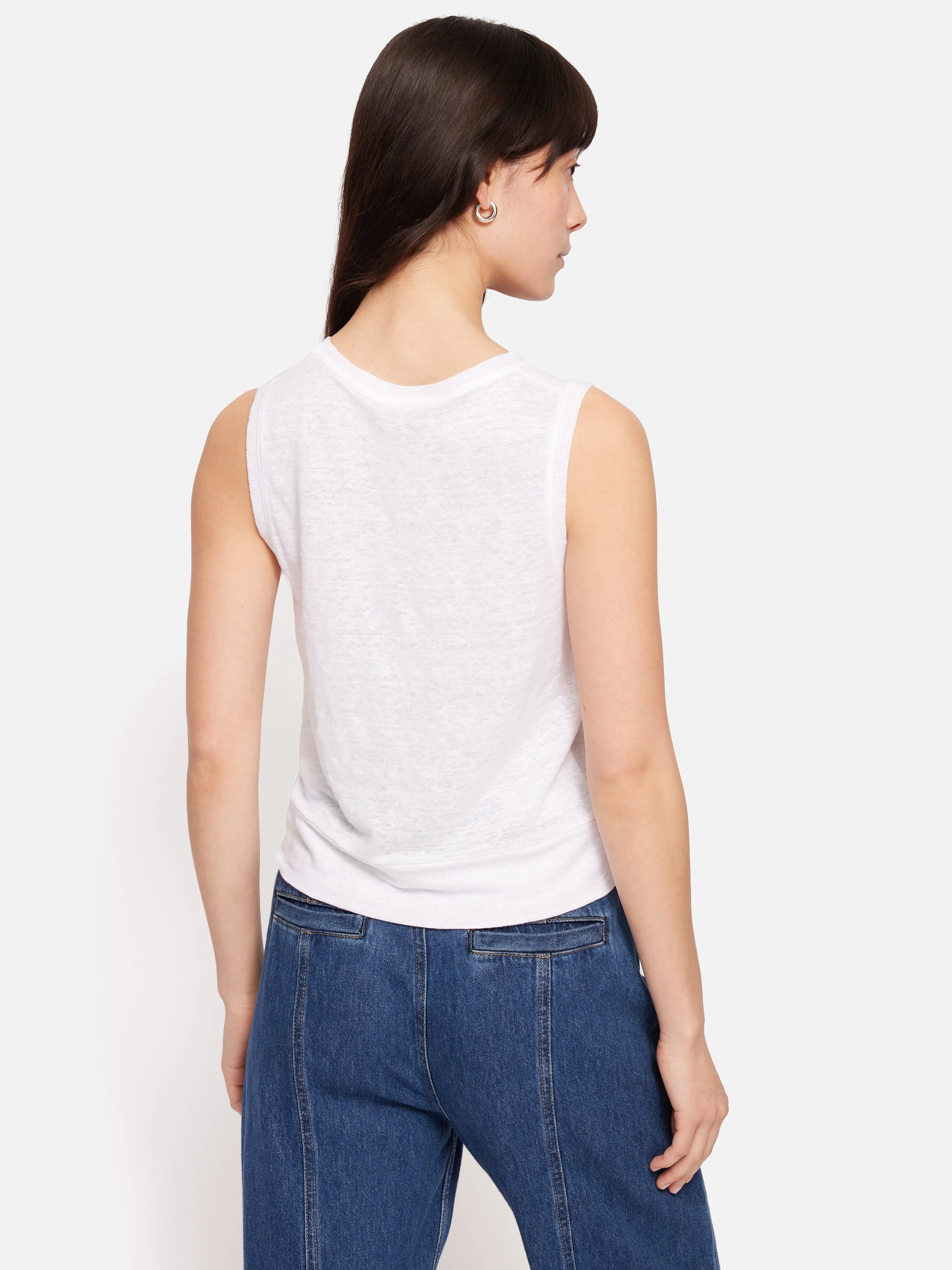 Linen Twist Front Top | White sold by Jigsaw product image thumbnail 5